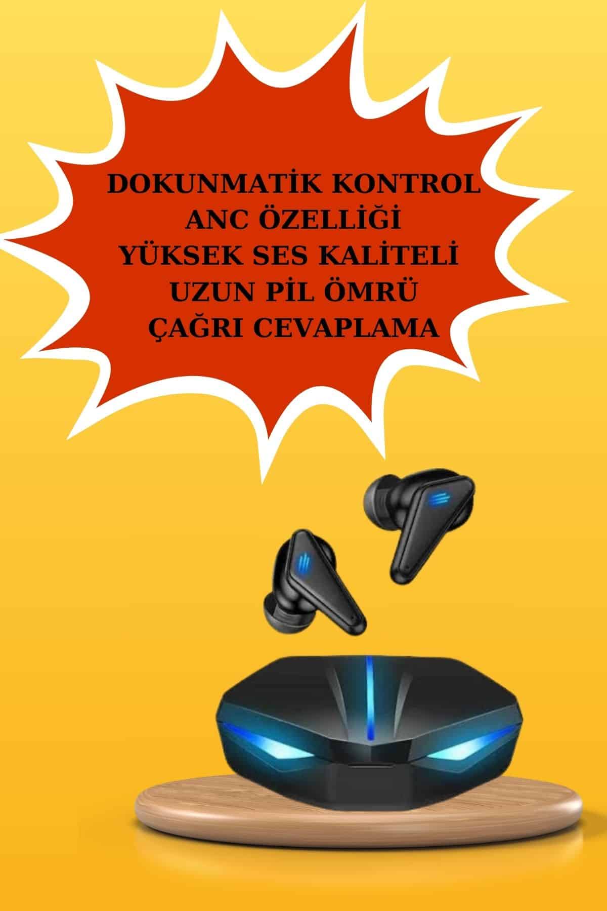 Kablosuz Bluetooth Bağlantılı Kulaklık ve Dokunmatik Ekran Akıllı Saat Arama Cevaplama - Lisinya