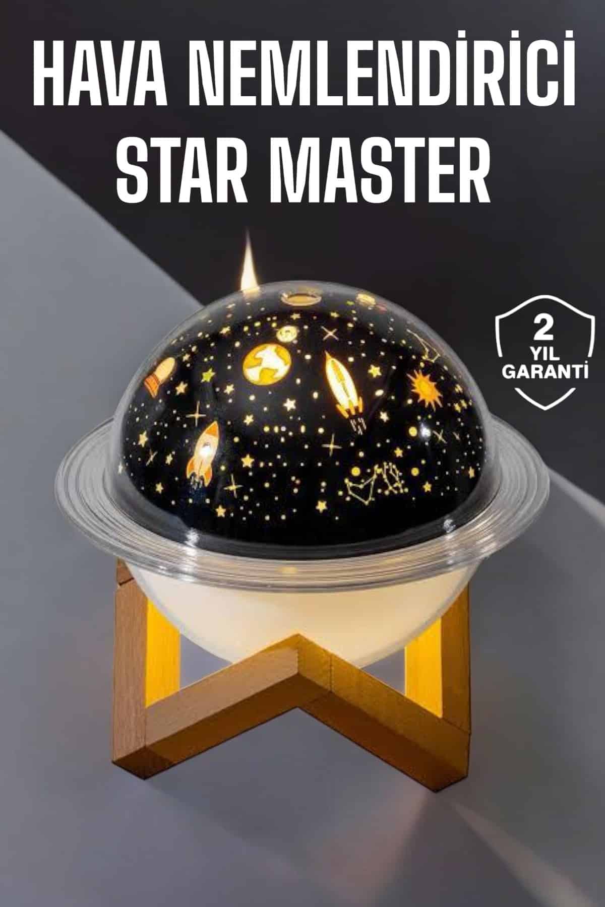 Hava Nemlendirici Projeksiyon Görünümlü USB Bağlantılı Aromaterapi - Lisinya