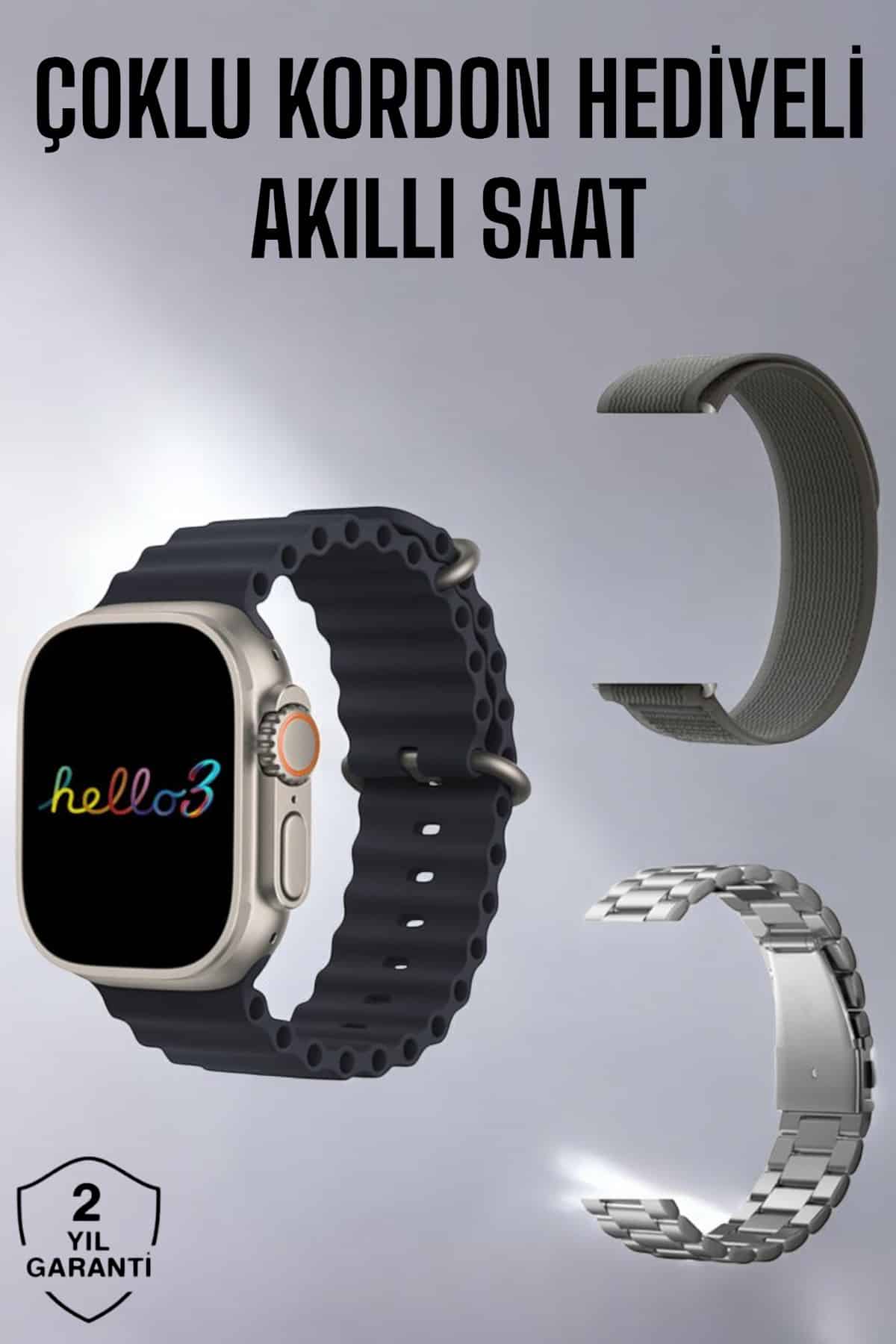 Akıllı Saat Yeni Nesil Bluetooth Bağlantılı Uyku Sağlık Takibi GPS Ve NFC Uyumlu - Lisinya