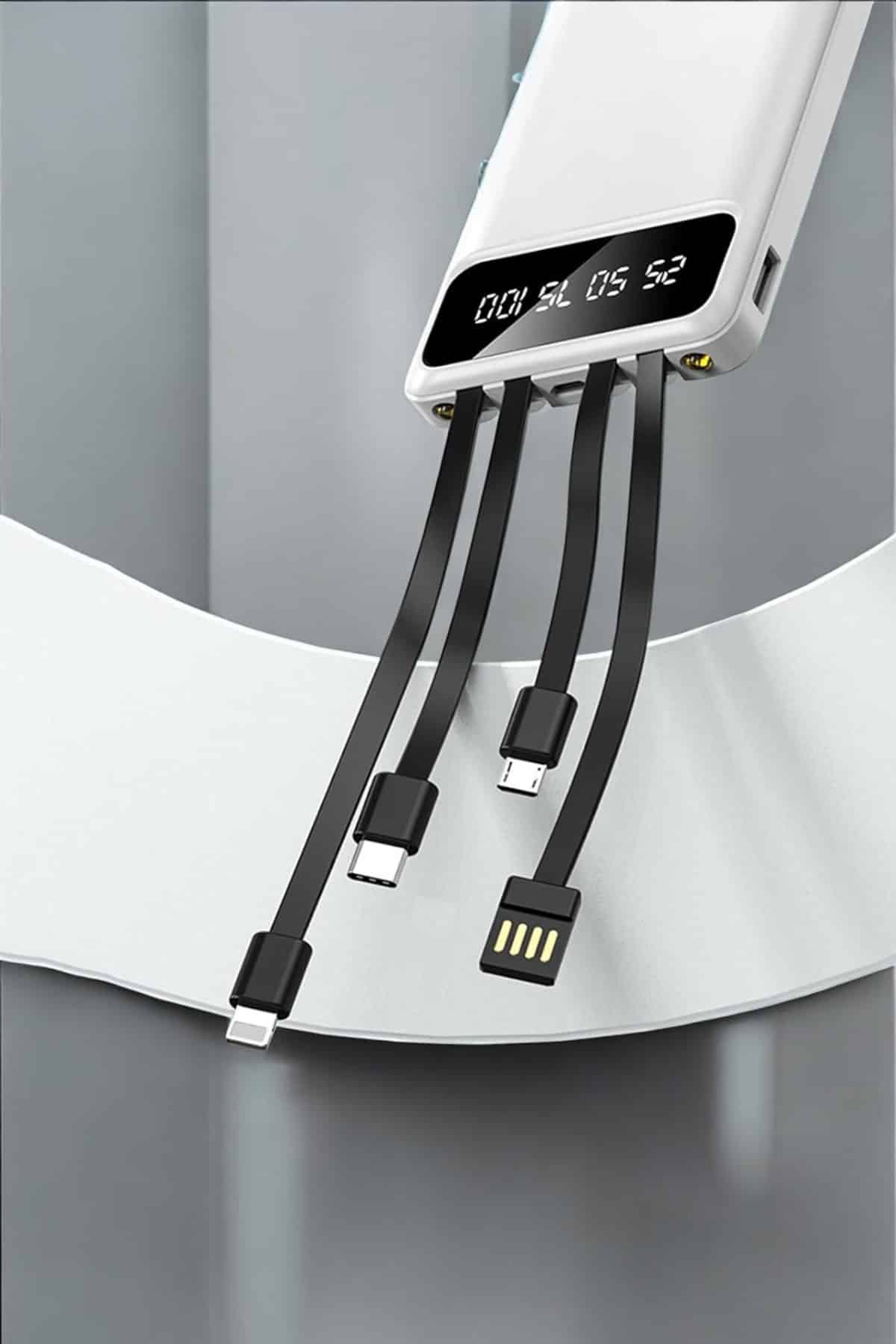 Powerbank 20.000 Mah LCD Ekran USB Lightning Type-C Uyumlu İOS ve Android - Lisinya Powerbank 20.000 Mah LCD Ekran USB Lightning Type-C Uyumlu İOS ve Android - Lisinya