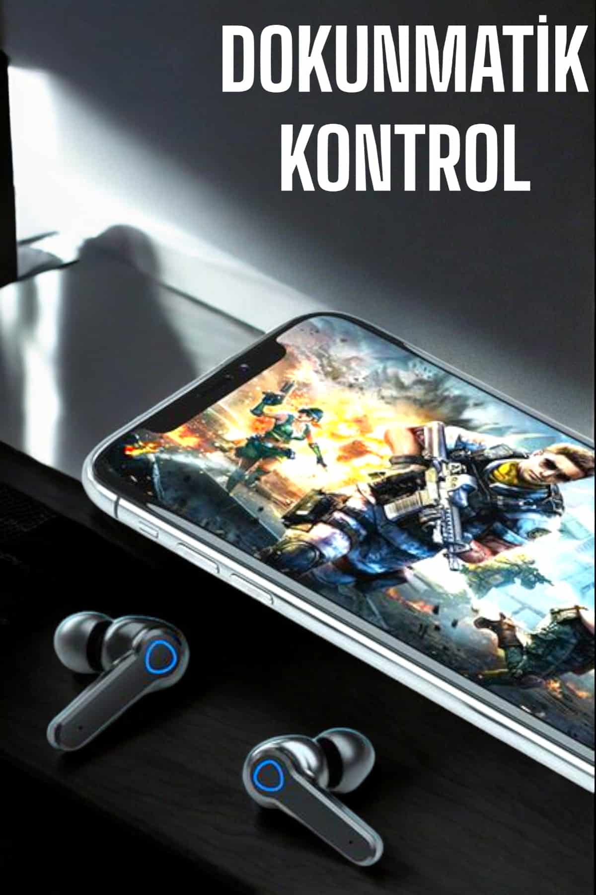 Kablosuz Bluetooth Kulaklık Dokunmatik Kontrol Uzun Pil Ömrü - Lisinya