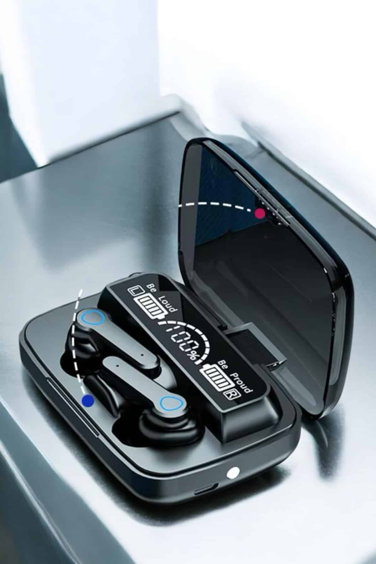 Bluetooth Kulaklık Dijital Göstergeli Kablosuz Uzun Pil Ömrü - Lisinya