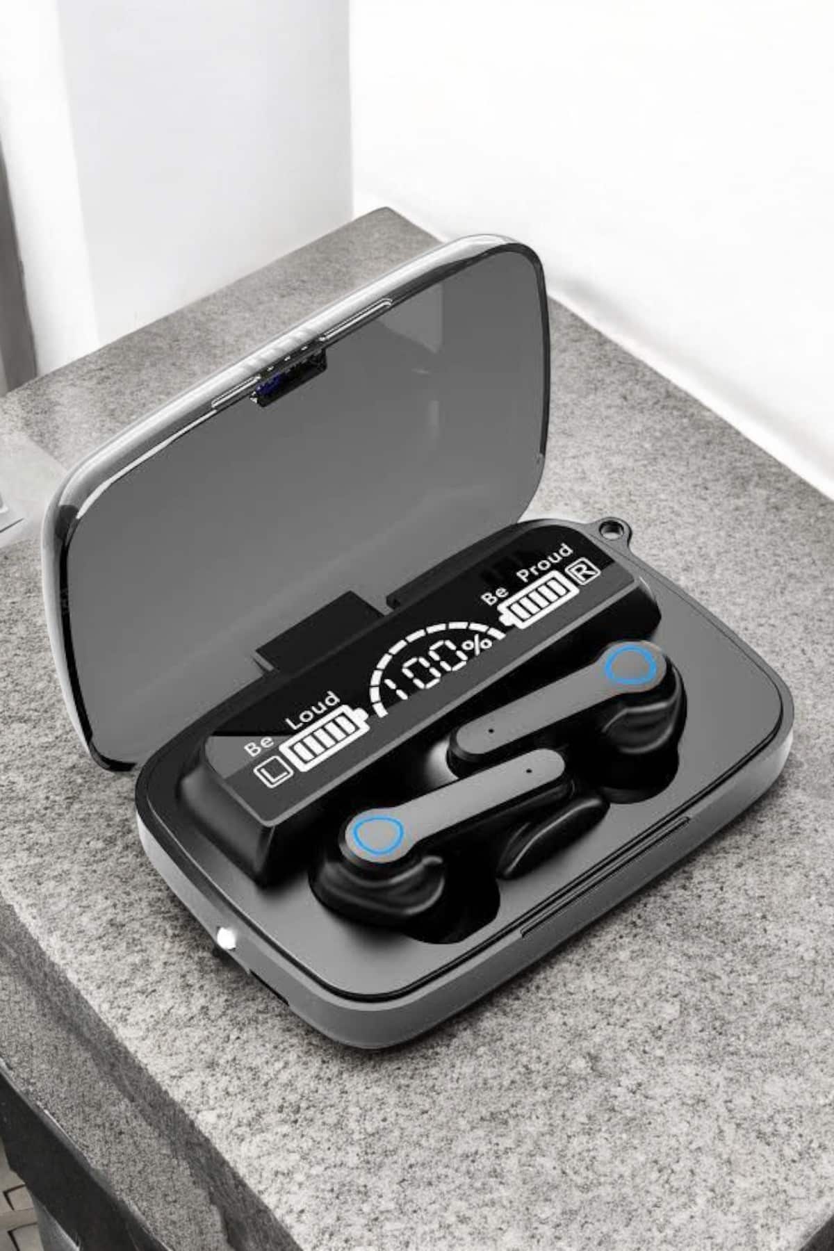 Bluetooth Kulaklık Powerbankli Dijital Göstergeli Dokunmatik Kontrol - Lisinya