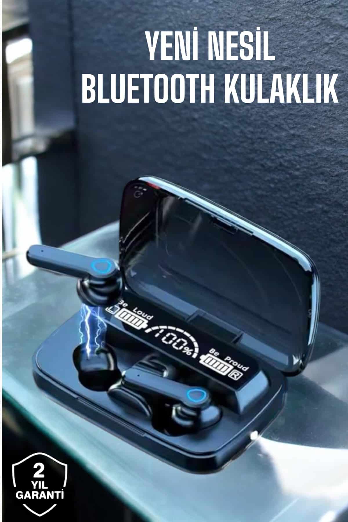 Bluetooth Kulaklık Powerbankli Dijital Göstergeli Dokunmatik Kontrol - Lisinya