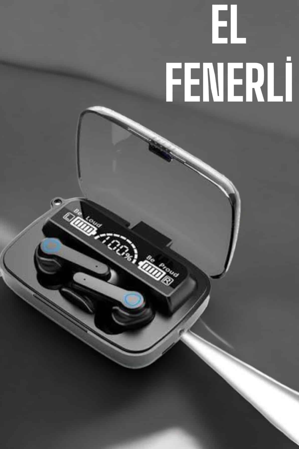 Bluetooth Kulaklık Powerbankli Dijital Göstergeli Dokunmatik Kontrol - Lisinya