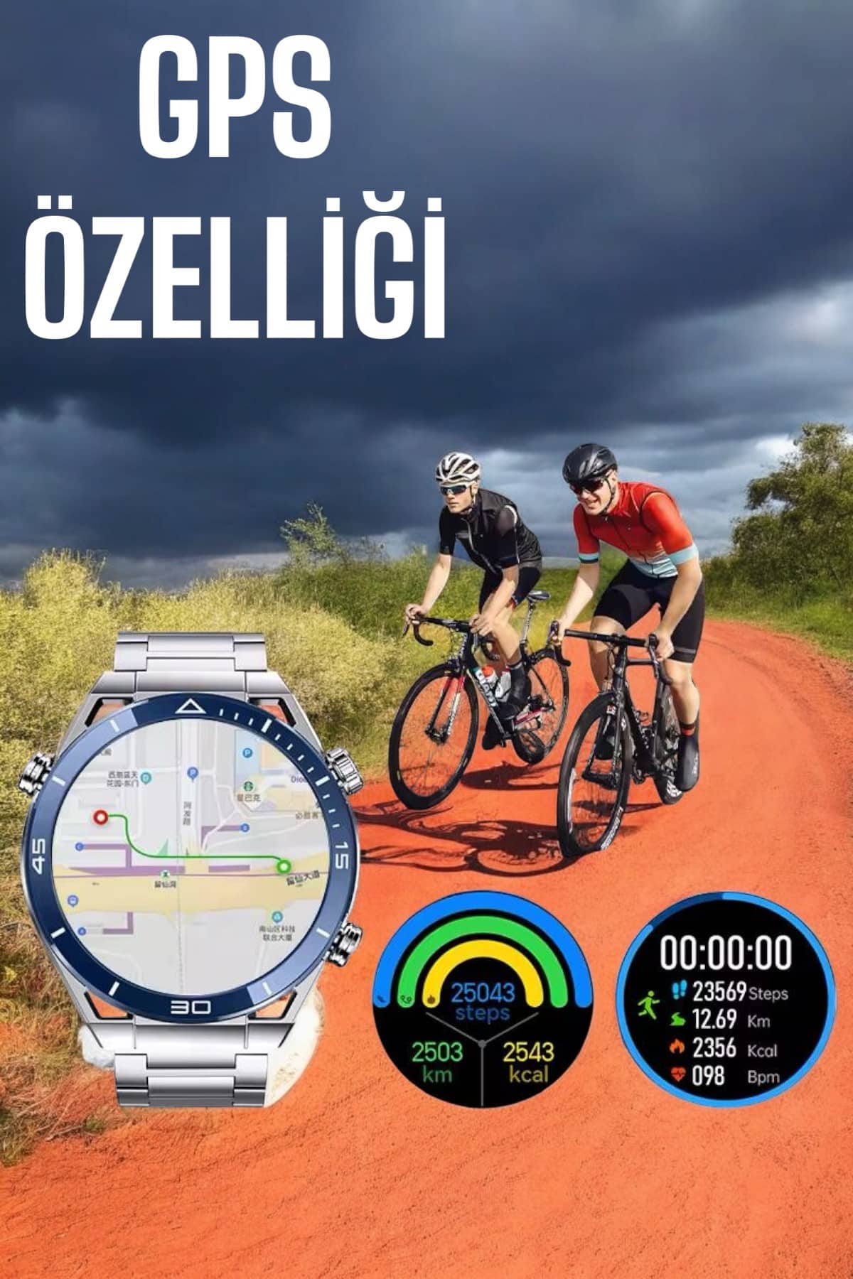 Akıllı Saat Yeni Nesil 2024 Model Metal Kordonlu Bluetooth Bağlantılı - Lisinya