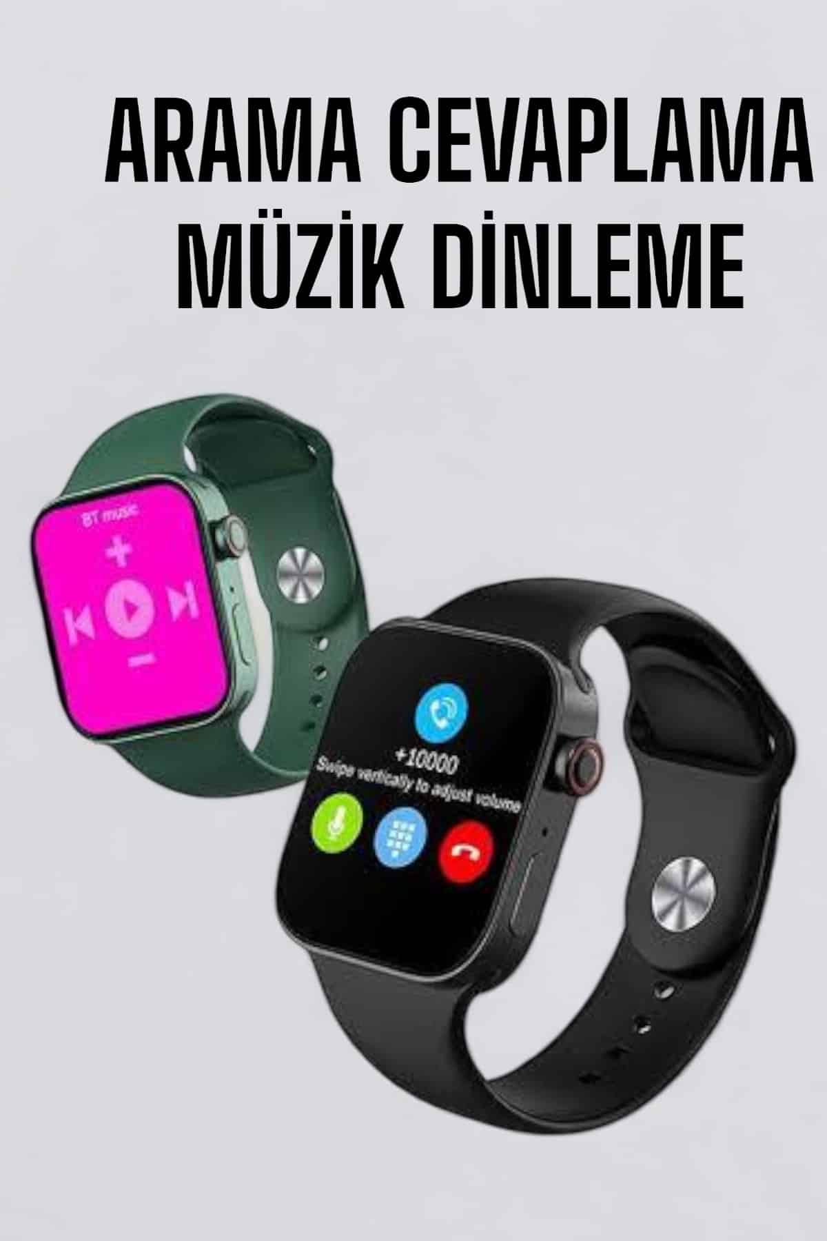 Akıllı Saat Amoled Ekran GPS ve Uyku Takibi Bluetooth Bağlantılı - Lisinya