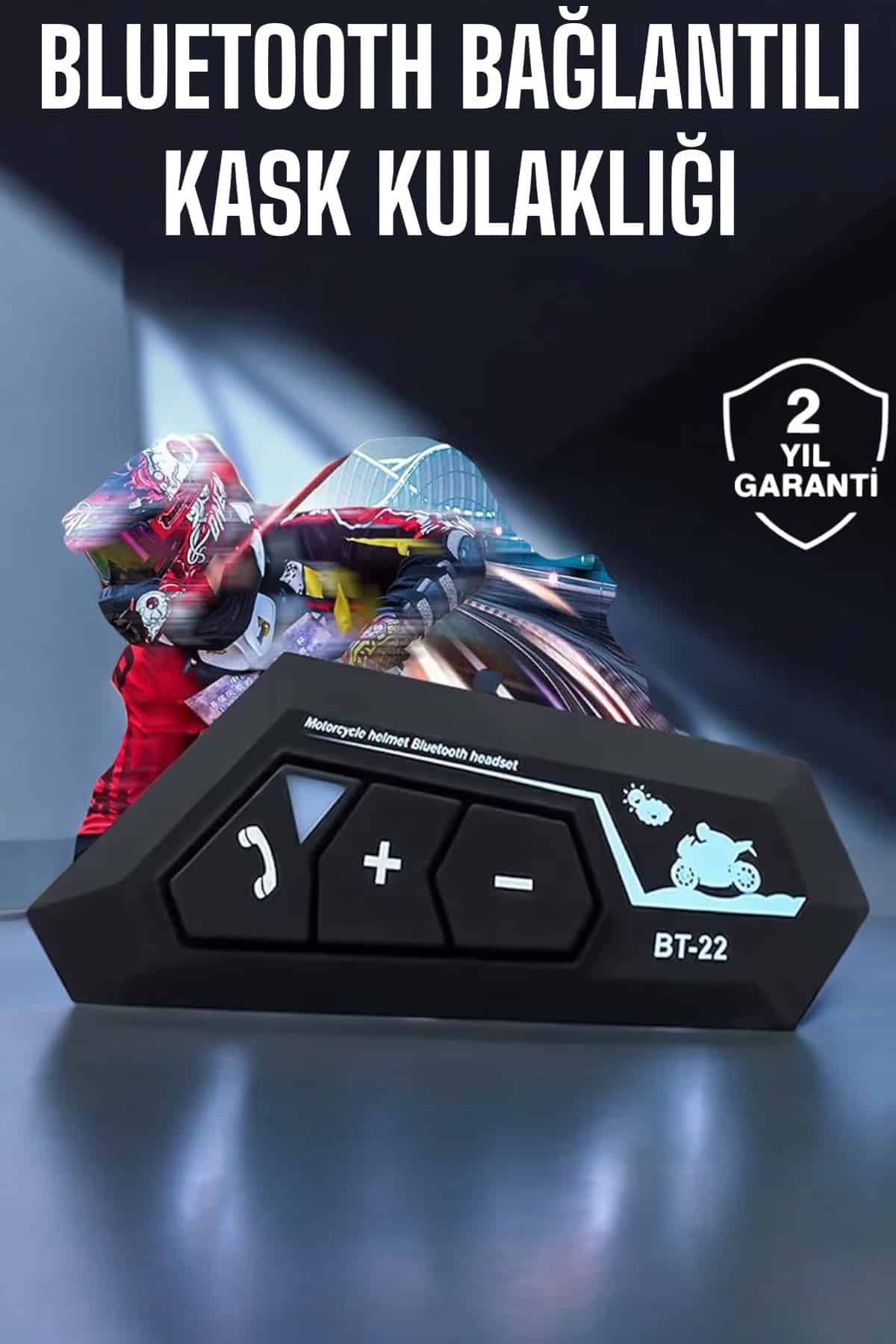 Kask Kulaklık Bluetooth Motosiklet Kulaklık Intercom Su Geçirmez - Lisinya