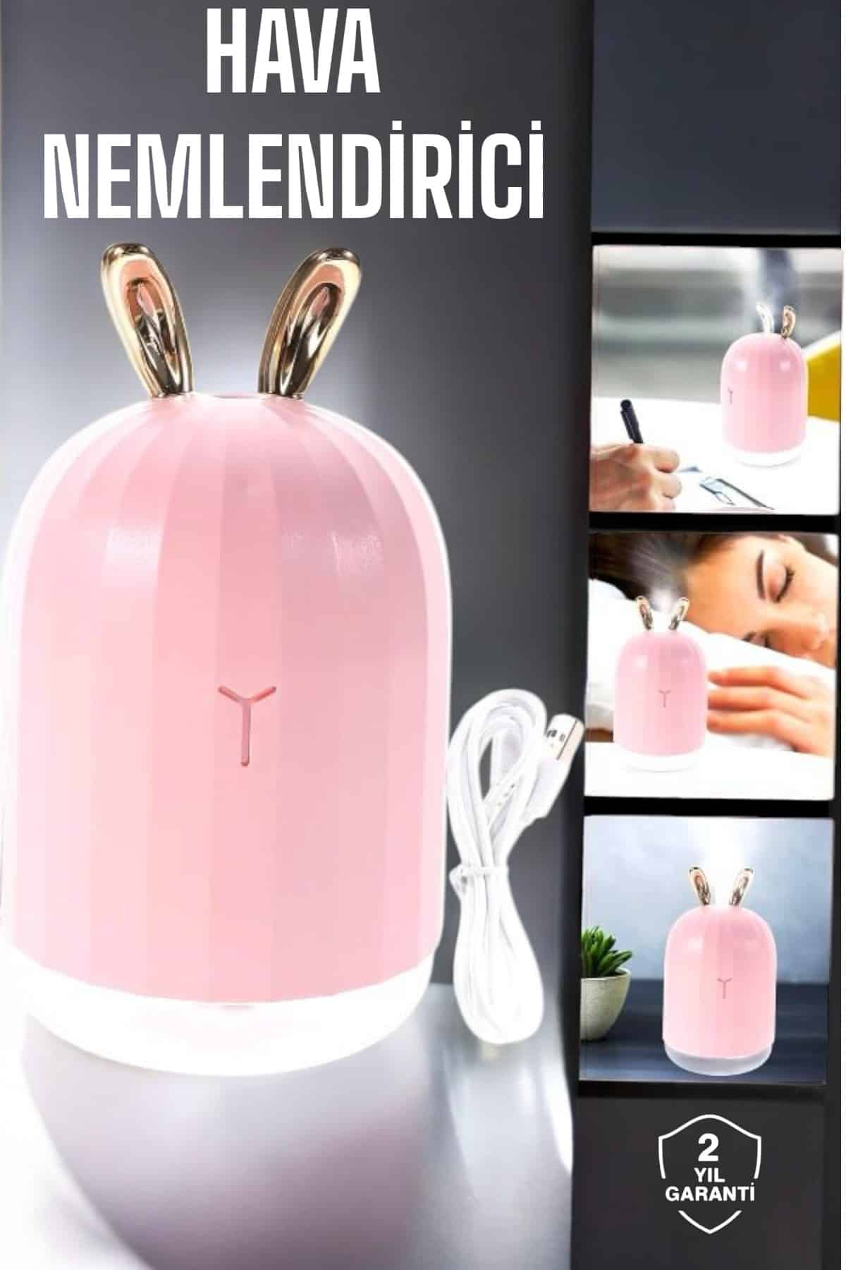 Aromaterapi Hava Temizleyici Buhar Makinesi Taşınabilir Şarjlı - Lisinya