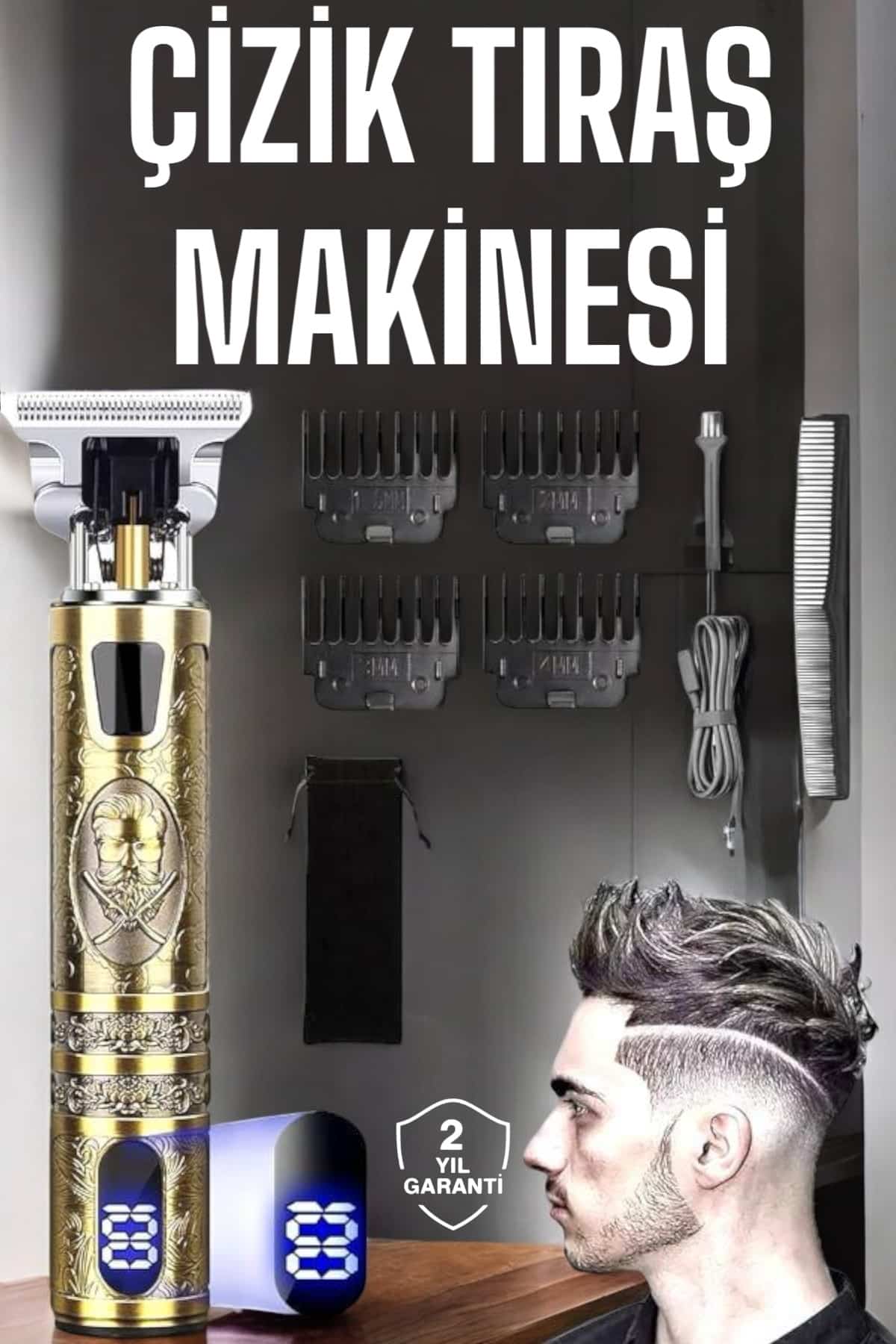 Çizik Tıraş Makinesi Şarjlı Paslanmaz Çelik Bıçaklı Uzun Ömürlü - Lisinya