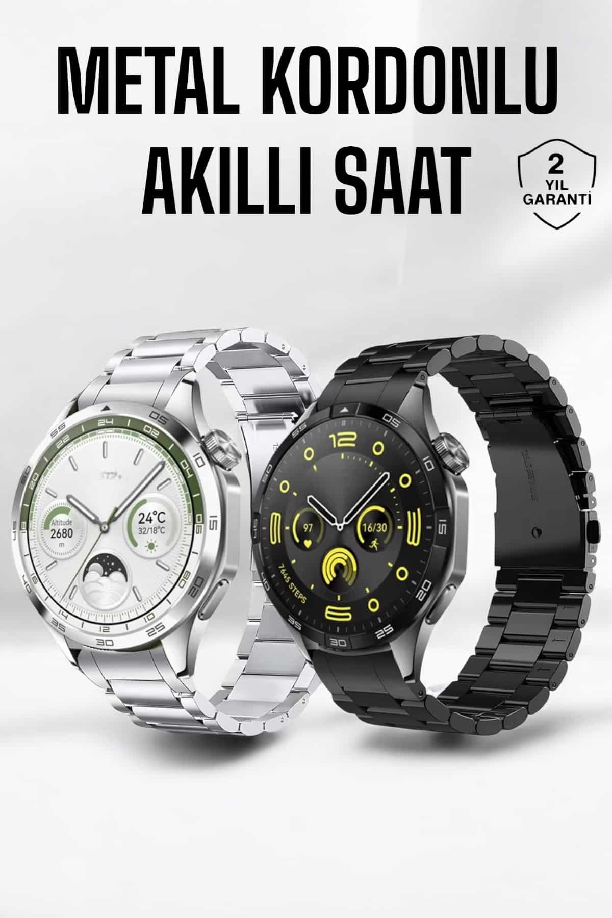 Akıllı Saat Bildirim Görme Amoled Ekran GPS Uyumlu Sesli Görüşme - Lisinya