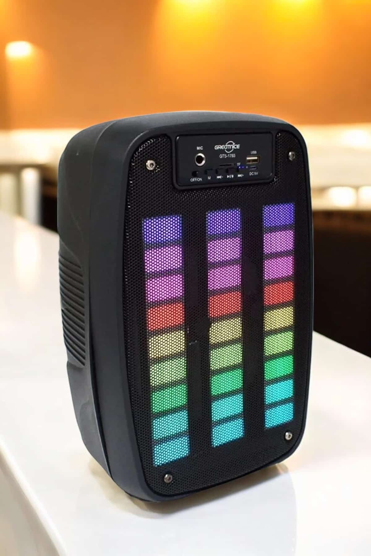 Kablosuz Bluetooth Hoparlör Taşınabilir 6.5 inç LED Işık Kareoke - Lisinya Kablosuz Bluetooth Hoparlör Taşınabilir 6.5 inç LED Işık Kareoke - Lisinya