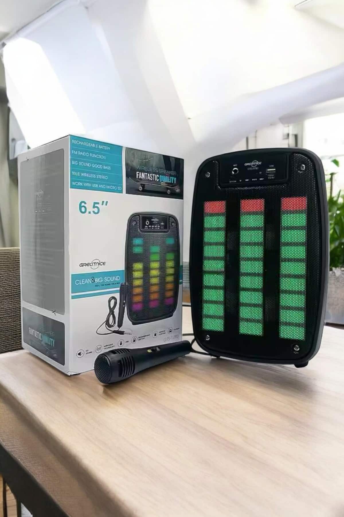 Bluetooth  Hoparlör Mikrofonlu Speaker Taşınabilir Şarjlı - Lisinya