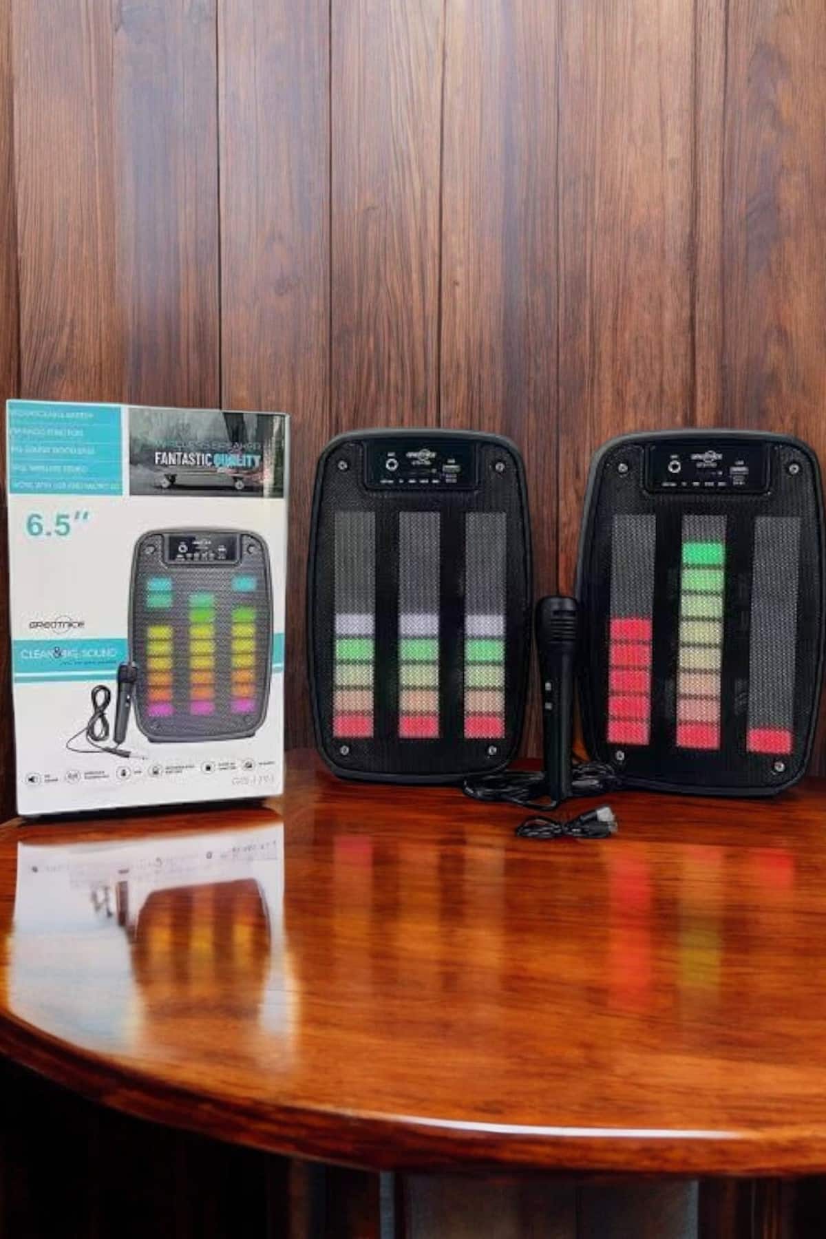 Bluetooth  Hoparlör Mikrofonlu Speaker Taşınabilir Şarjlı - Lisinya