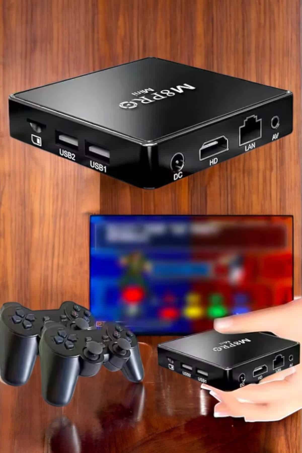 Oyun Konsolu Çift Kollu 1000 Oyunlu TV Box Netflix Youtube Atari - Lisinya Oyun Konsolu Çift Kollu 1000 Oyunlu TV Box Netflix Youtube Atari - Lisinya