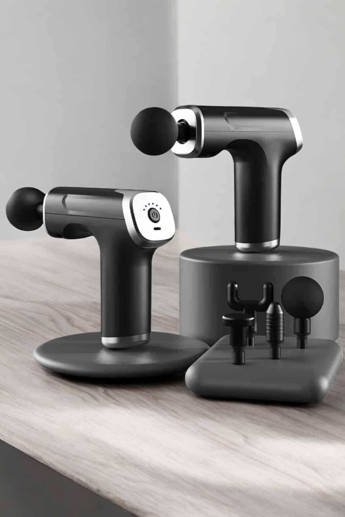 Masaj Tabancası 4 Başlıklı Kas ve Vücut Ağrıları İçin Şarjlı Darbeli - Lisinya Masaj Tabancası 4 Başlıklı Kas ve Vücut Ağrıları İçin Şarjlı Darbeli - Lisinya