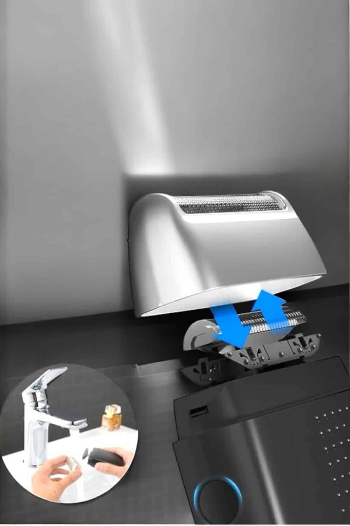 Tıraş Makinesi Islak Ve Kuru Kullanıma Uygun Kablosuz Taşınabilir - Lisinya