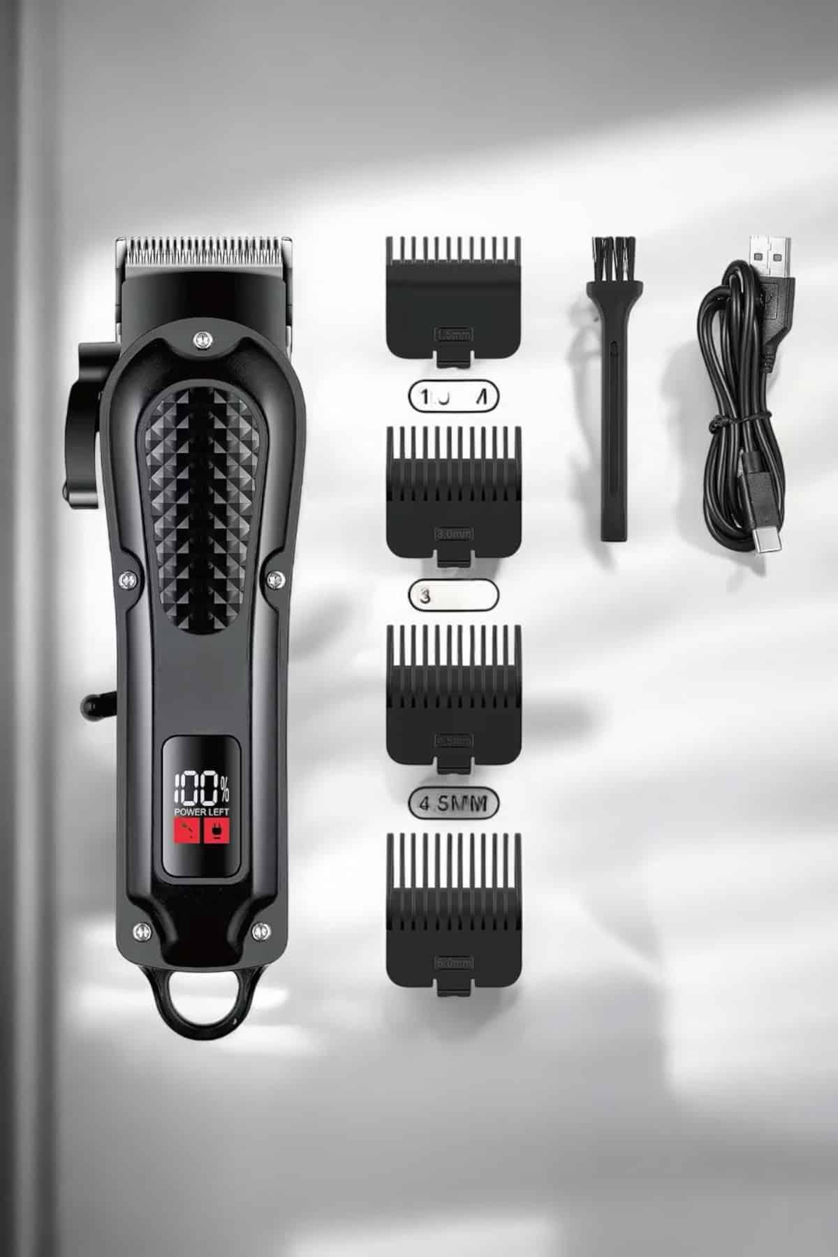 Sıfır Tıraş Makinesi Dijital Göstergeli Paslanmaz Çelik Bıçaklı Taşınabilir - Lisinya