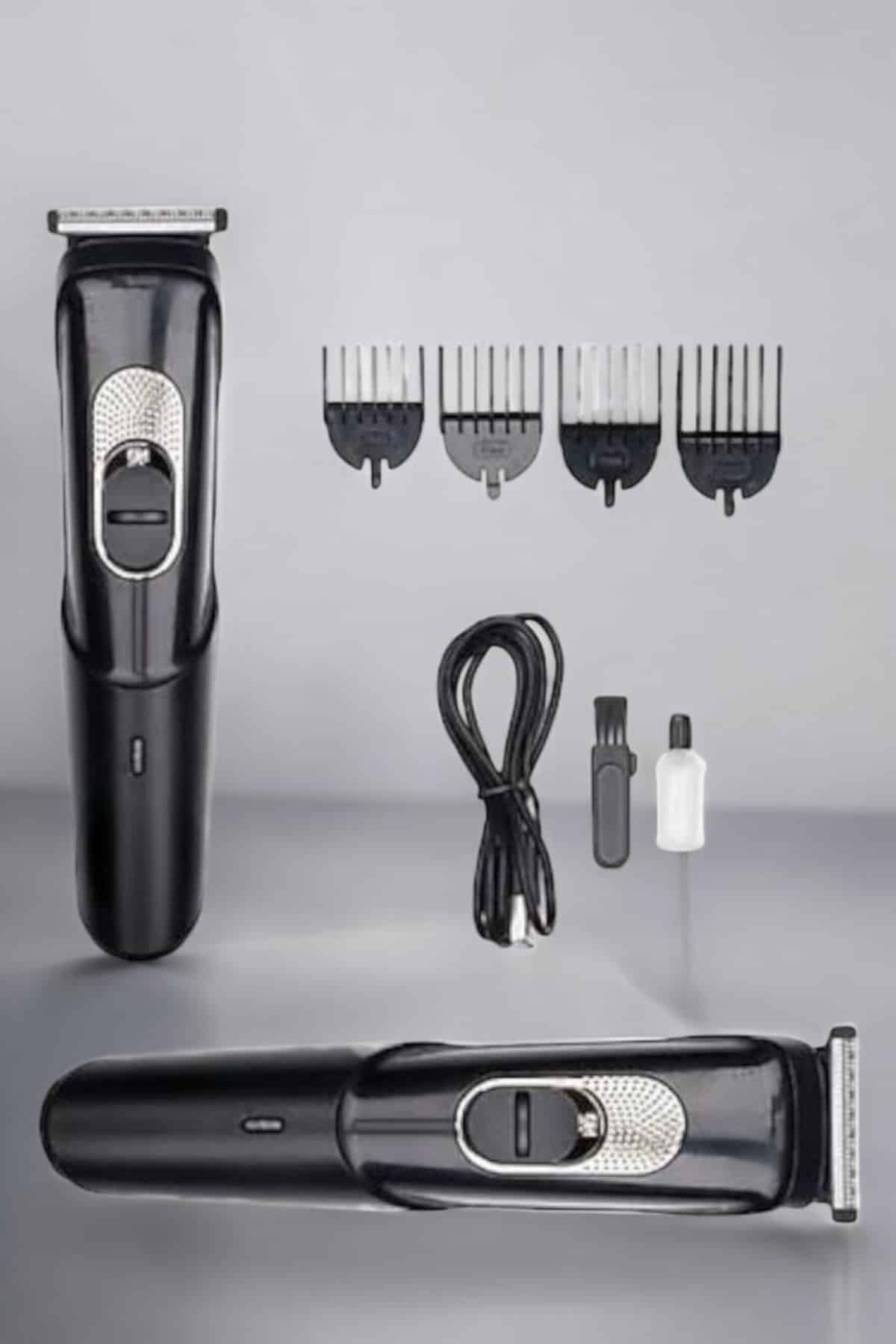 Saç Sakal Vücut Şarjlı Kablosuz Tıraş Makinesi Profesyonel Paslanmaz Çelik - Lisinya