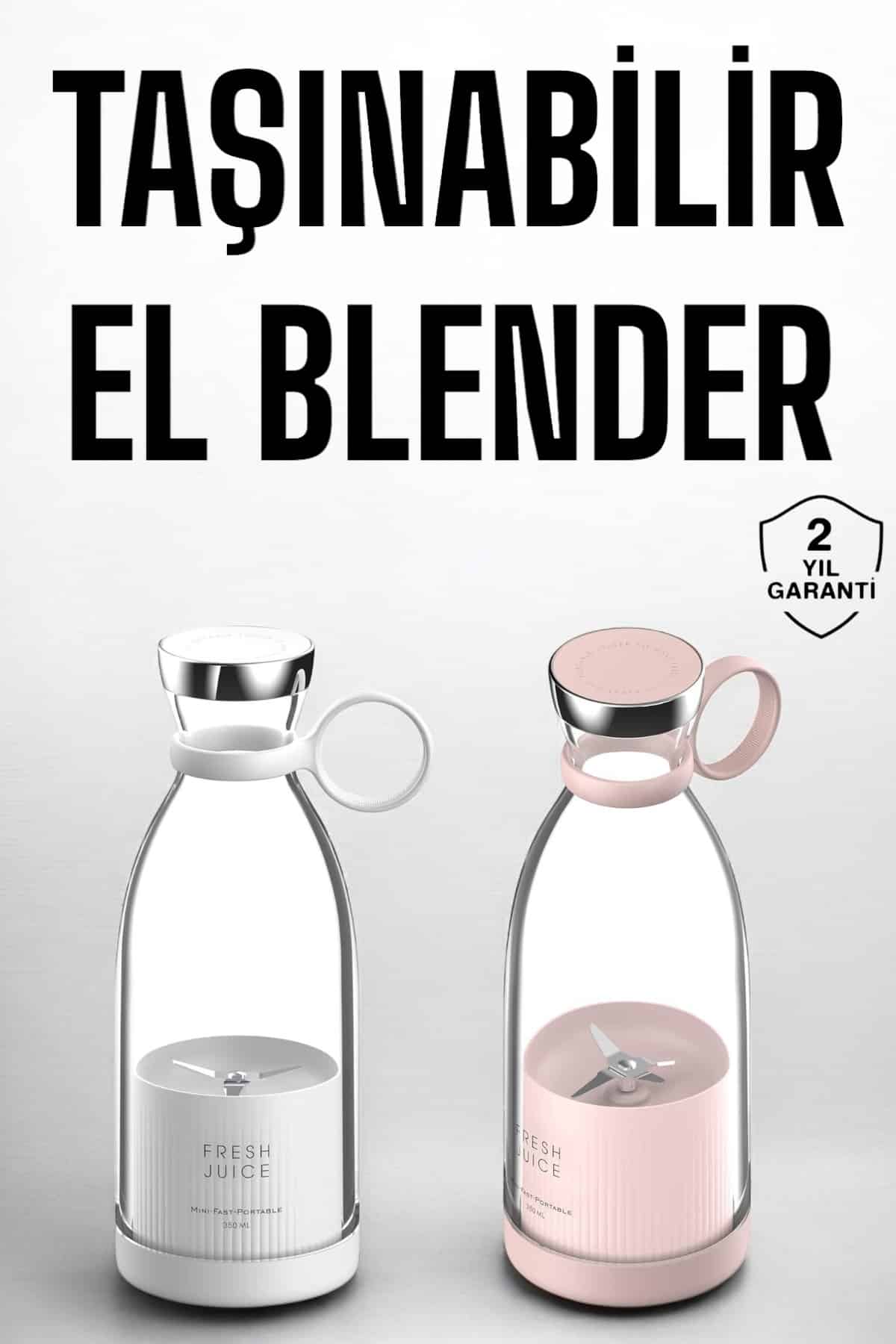 El Blender Taşınabilir Meyve Blender Şarj Edilebilir Taşınabilir Blender Elektrikli - Lisinya