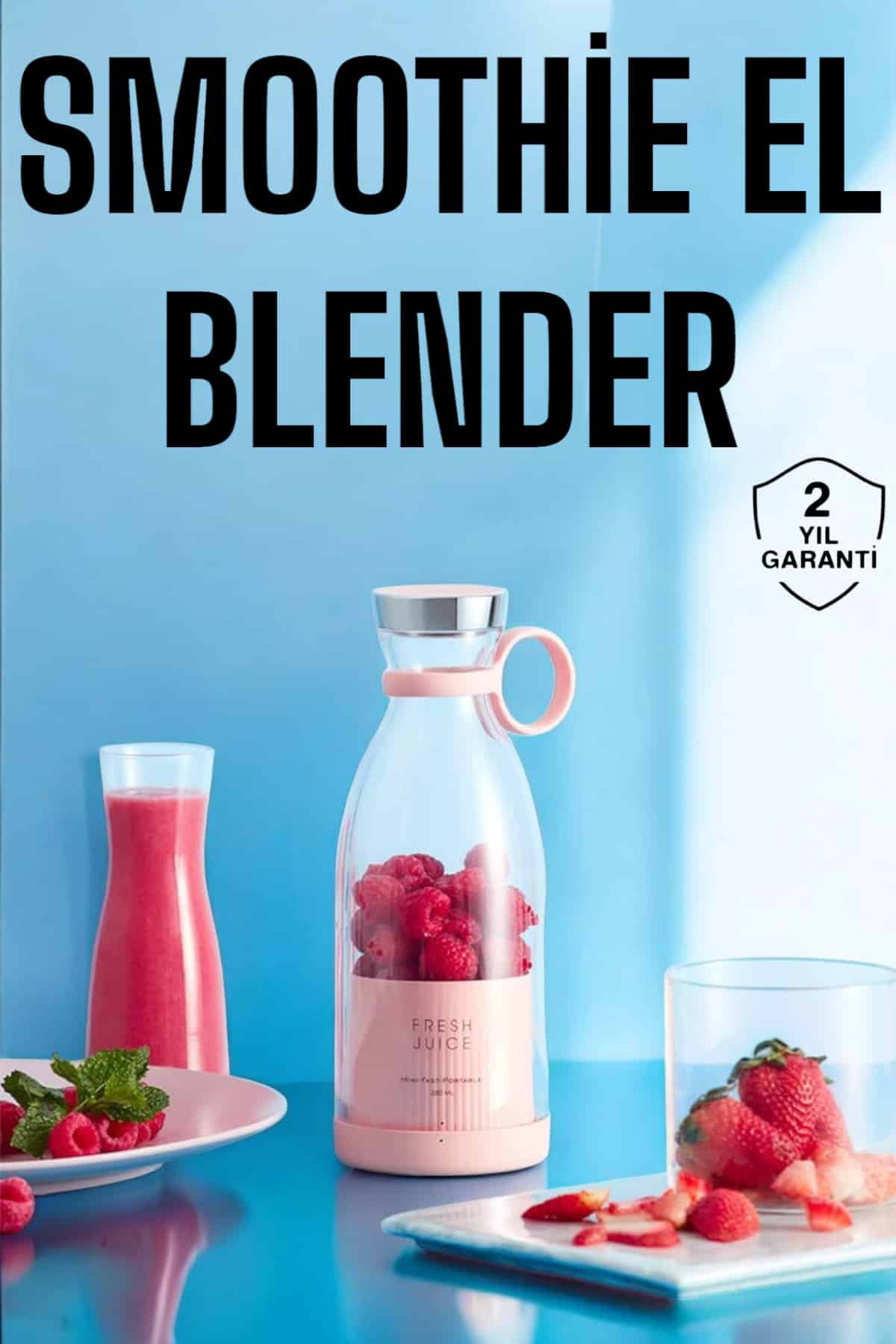 El Blender Bardak Blender Şarjlı Taşınabilir Meyve Sıkcağı Smoothie - Lisinya