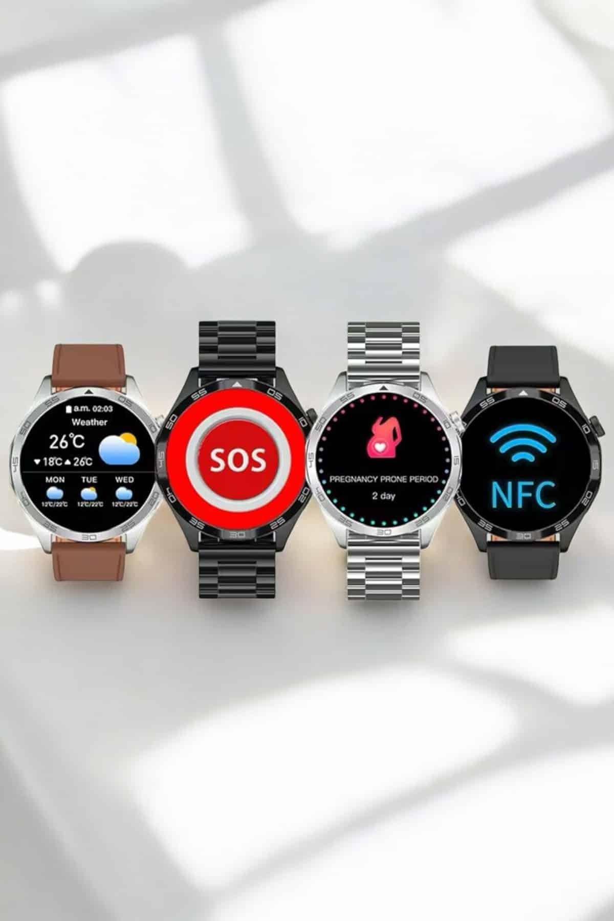 Akıllı Saat Bildirim Görme Sesli Görüşme Çoklu Kordon GPS Takibi - Lisinya