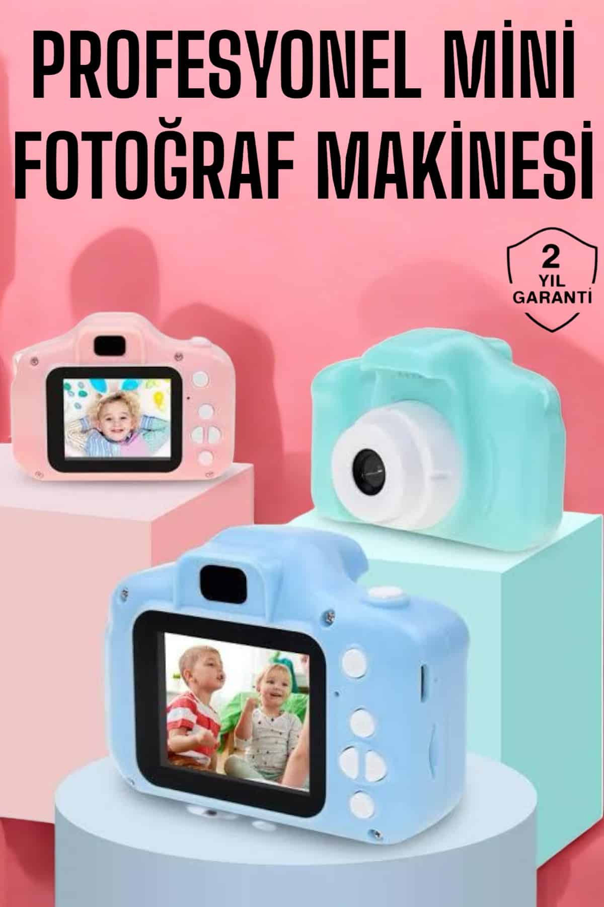 Çocuklara Özel Dijital Fotoğraf Makinesi Mini 1080P HD Kaliteli - Lisinya