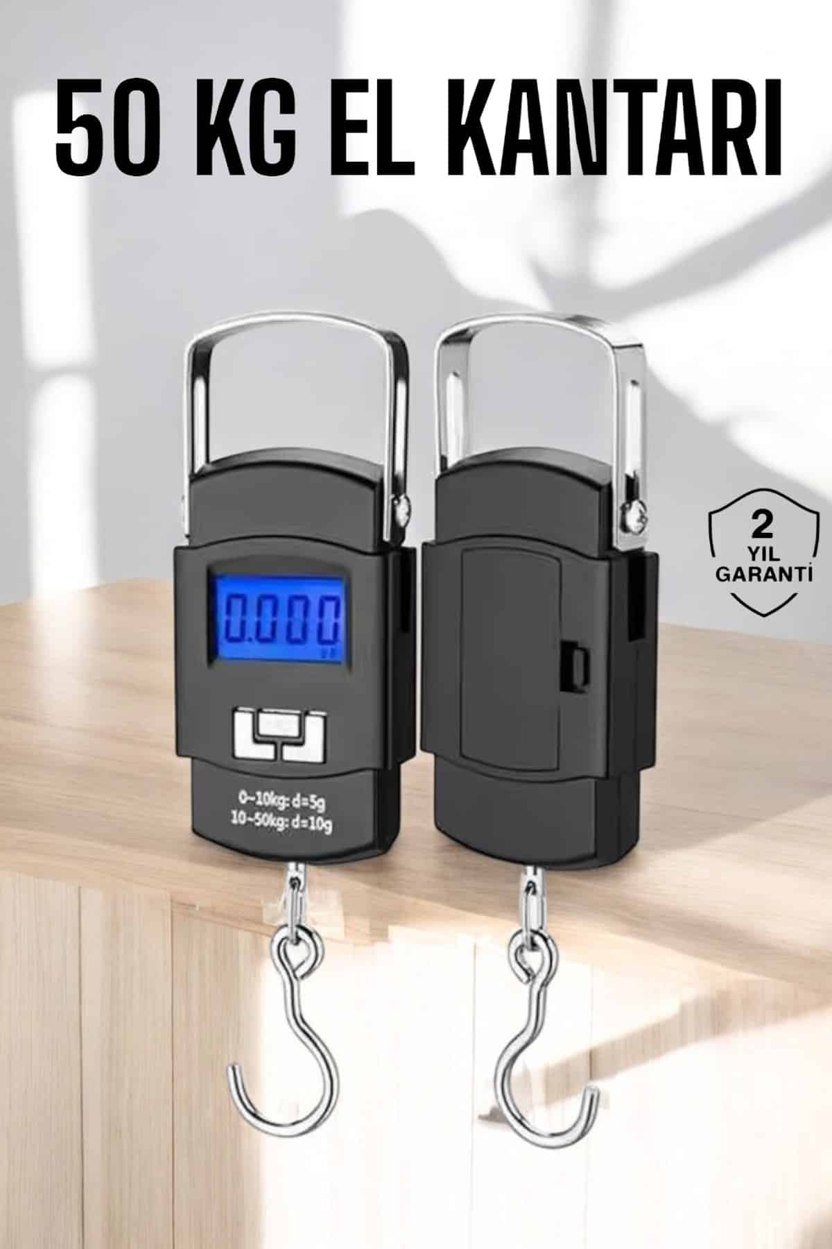El Terazisi Dijital Göstergeli Pilli 50 Kg Ağırlık Ölçer - Lisinya