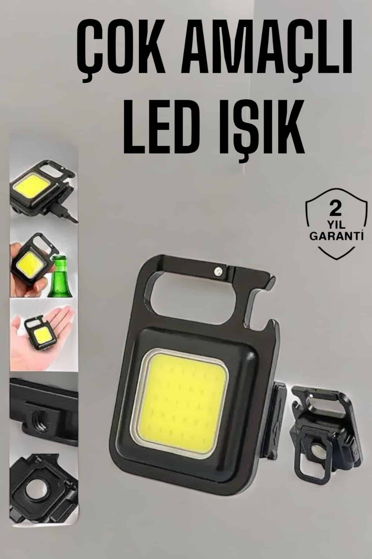 Kamp Işığı Çok Fonksiyonlu Taşınabilir Anahtarlık Kapak Açma Manyetik Özelliği - Lisinya