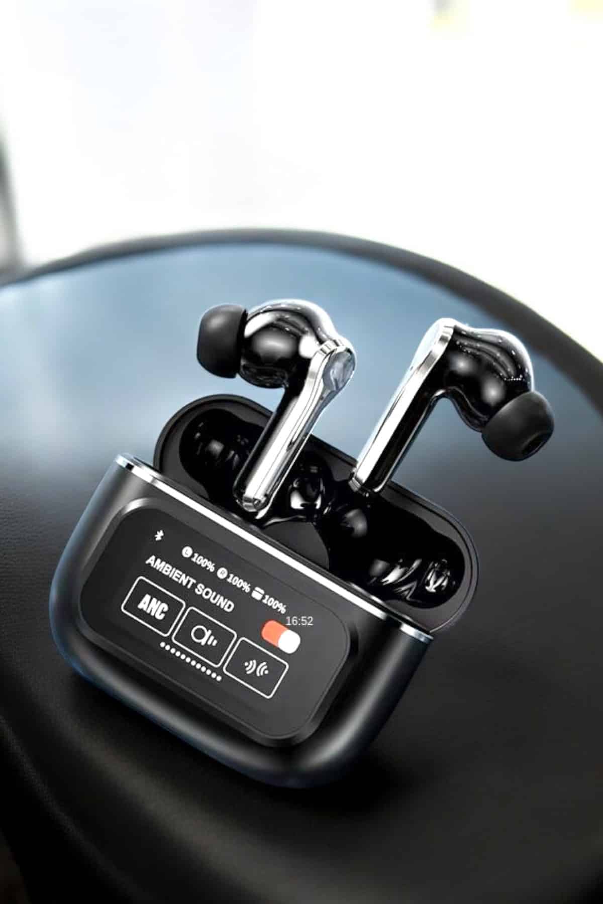 Kablosuz Bluetooth Kulaklık Ekranlı Uzun Şarj Süreli ANC Destekli - Lisinya