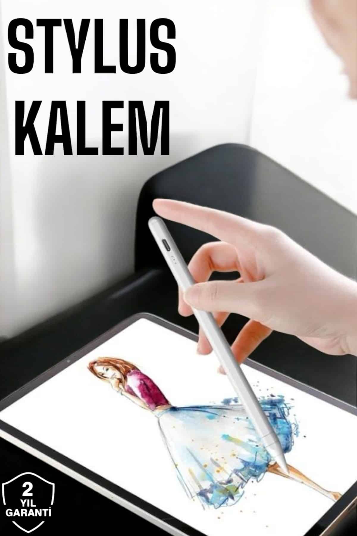 Tablet Kalemi Stylus Pen Dokunmatik Kalem Android Ve İOS Uyumlu Şarjlı - Lisinya