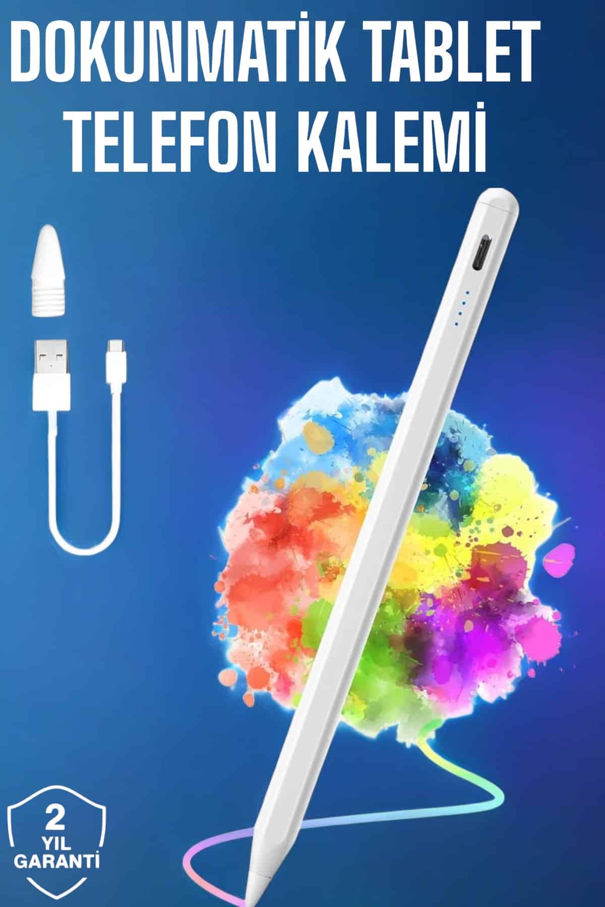 Tablet Kalemi iOS Android Windows Uyumlu Yedek Uçlu Universal Çizim Kalemi - Lisinya