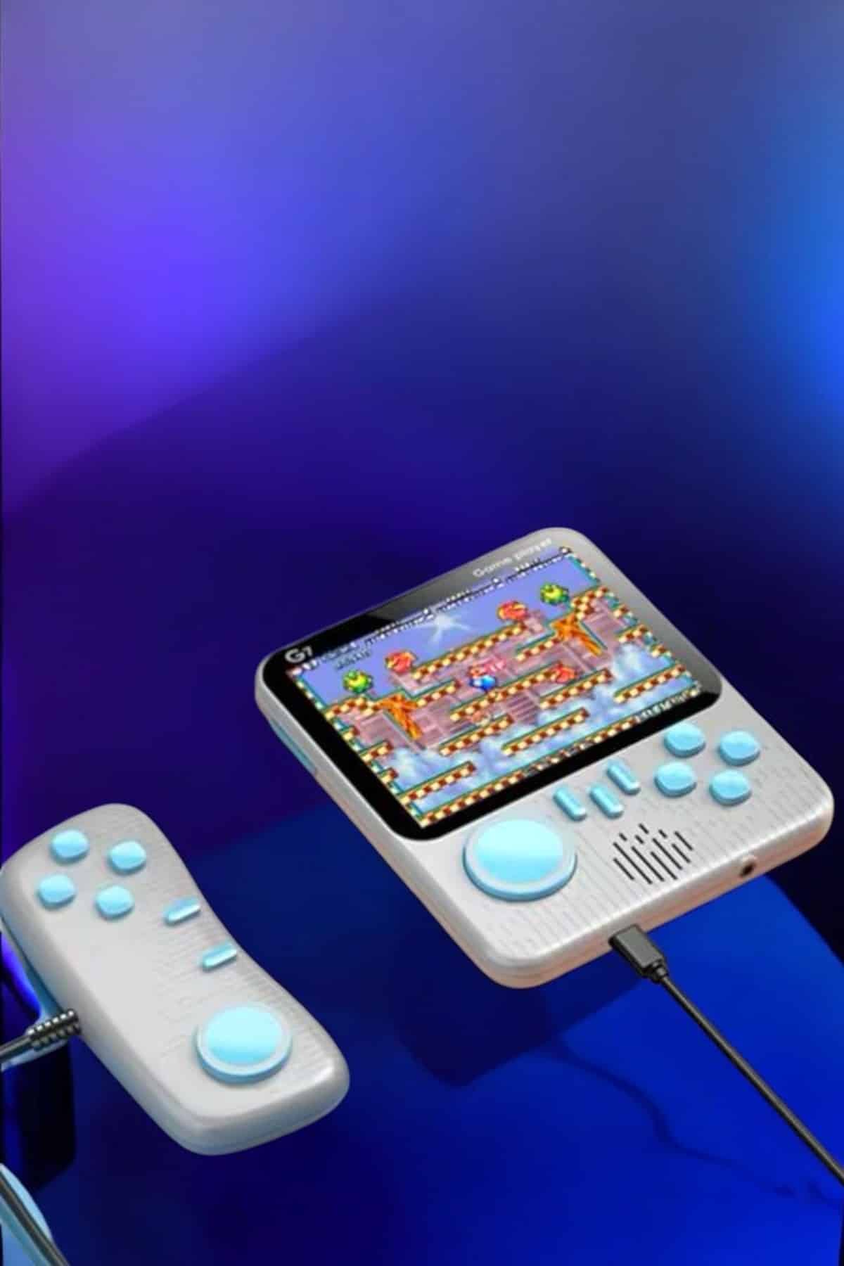 El Atarisi 3.5 inç Ekran Çift Konsol 666 Adet Retro Oyun Gamepad - Lisinya