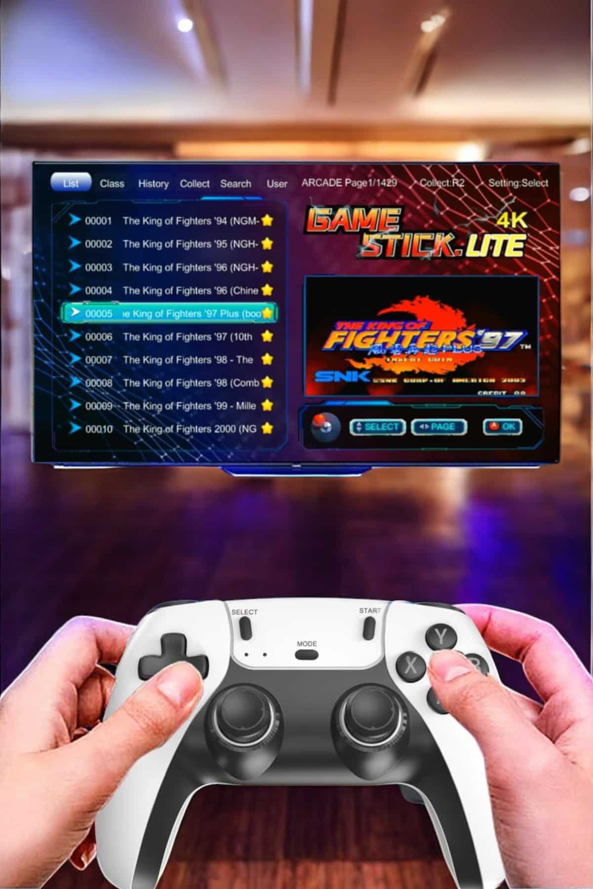 Joystick Çift Kollu Oyun Kolu Retro Oyun Yüksek Çözünürlüklü 3D Game - Lisinya