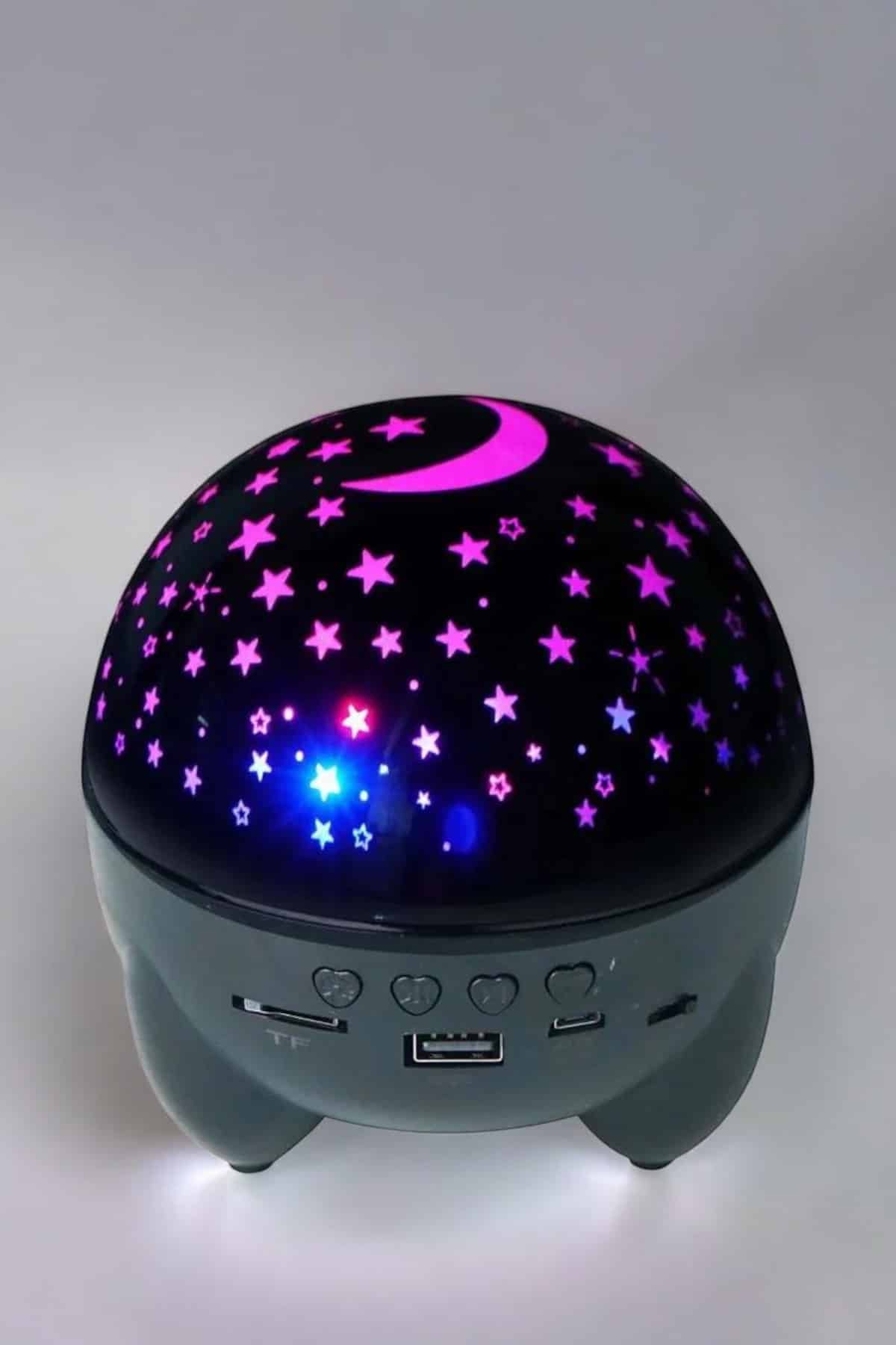 Yıldız Yansıtmalı Projeksiyon Gece Lambası Şarjlı Taşınabilir - Lisinya