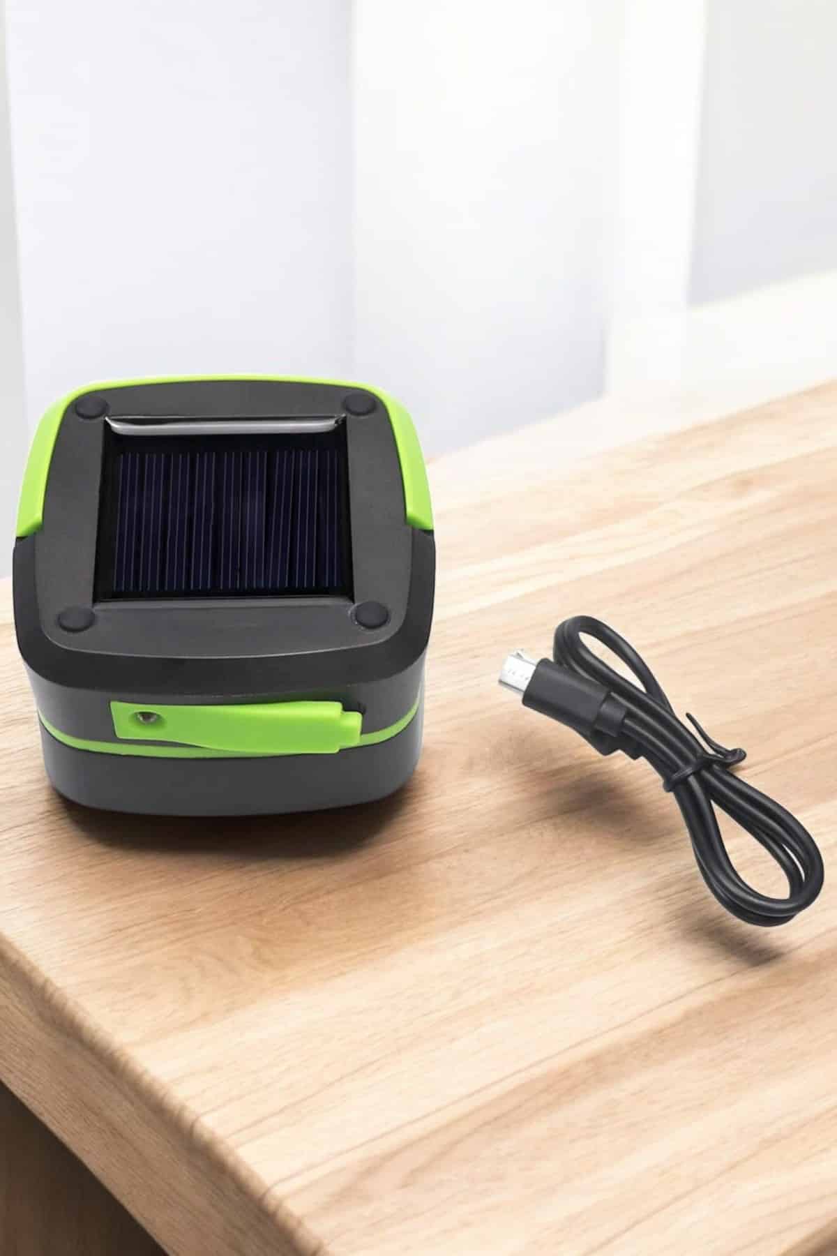 Güneş Enerjili Led Lamba Kamp Lambası Katlanabilir Lamba USB Şarjlı - Lisinya