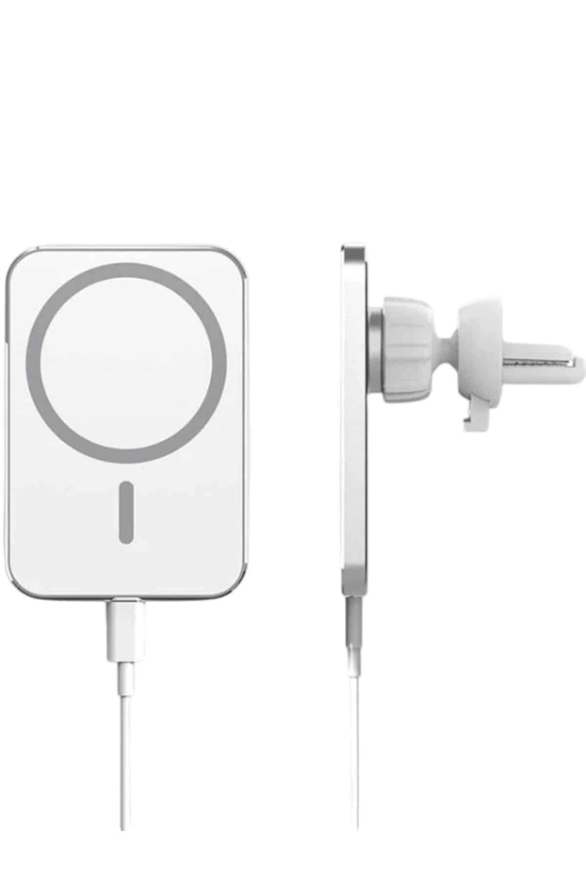 Kablosuz Şarj Aleti Magsafe Araç Içi Manyetik Şarj 15W İOS Uyumlu - Lisinya