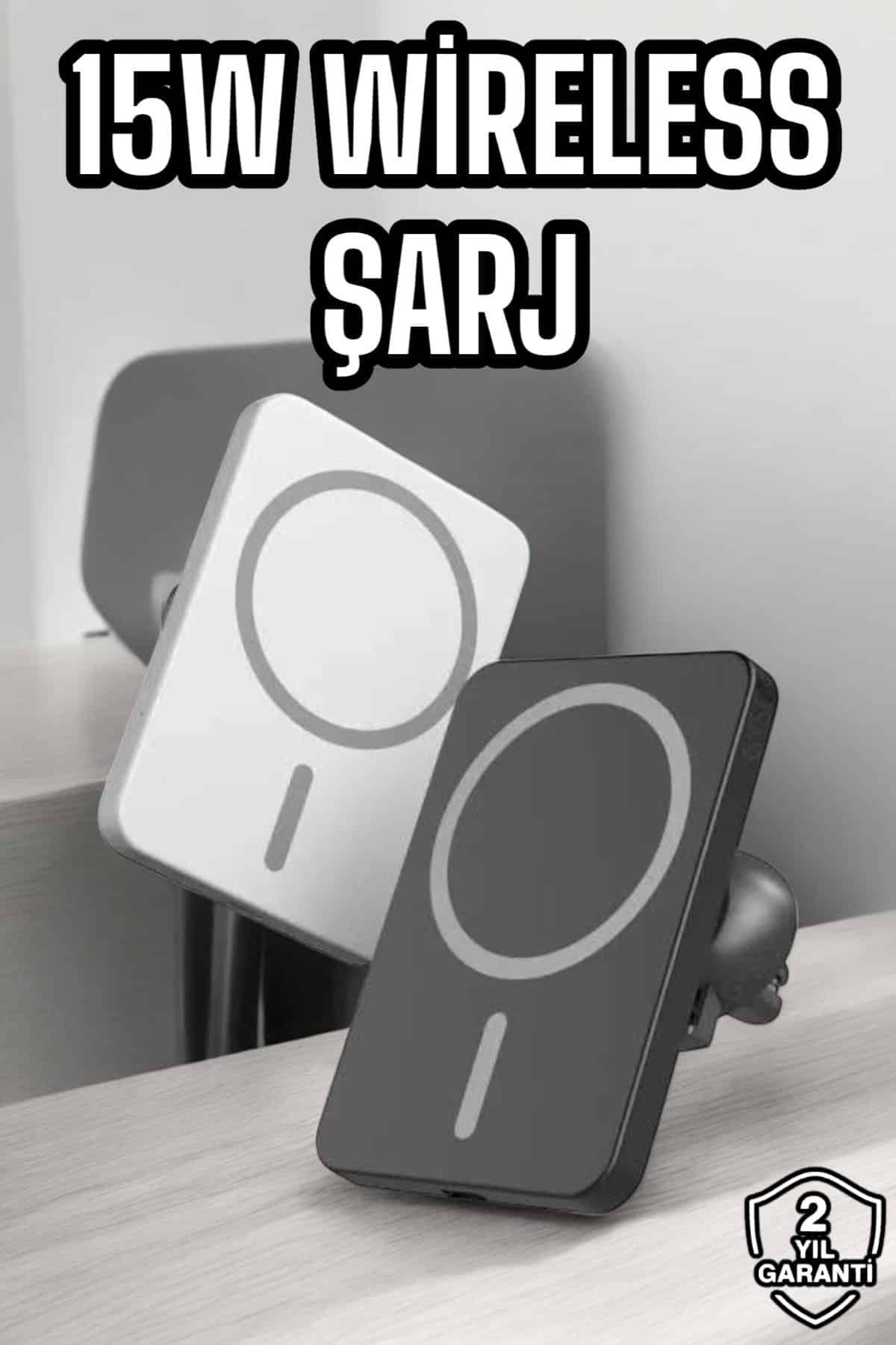 İOS Uyumlu Manyetik Tasarım Magsafe İphone 12/13/14/15 araç şarjı - Lisinya