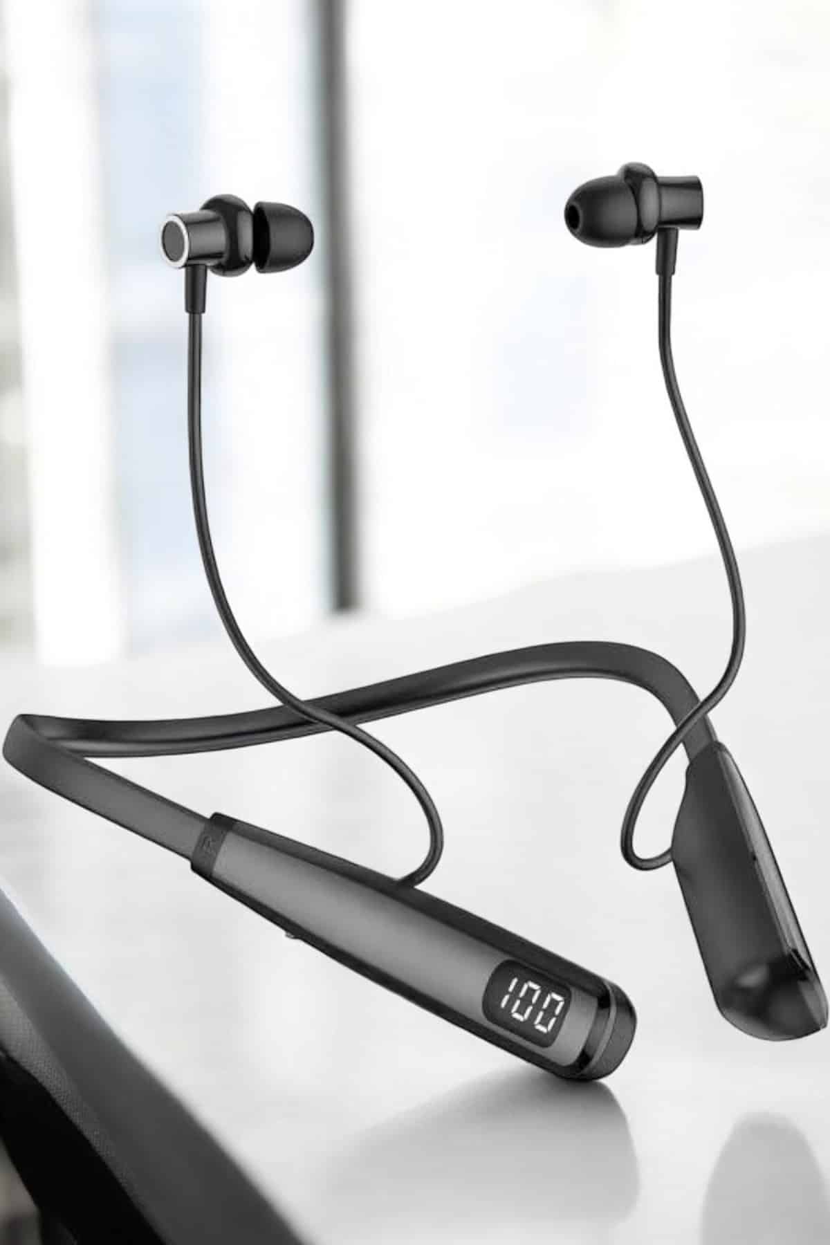 Boyun Bantlı Bluetooth Kulaklık Yüksek Ses Kaliteli 100 Saat Kulaklık - Lisinya