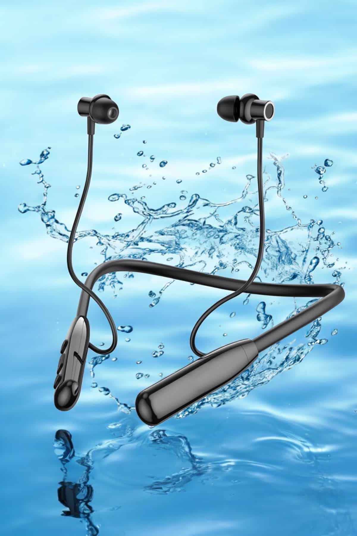 Dijital Göstergeli Kulak İçi Kablosuz Bluetooth Kulaklık Boyun Bantlı - Lisinya Dijital Göstergeli Kulak İçi Kablosuz Bluetooth Kulaklık Boyun Bantlı - Lisinya