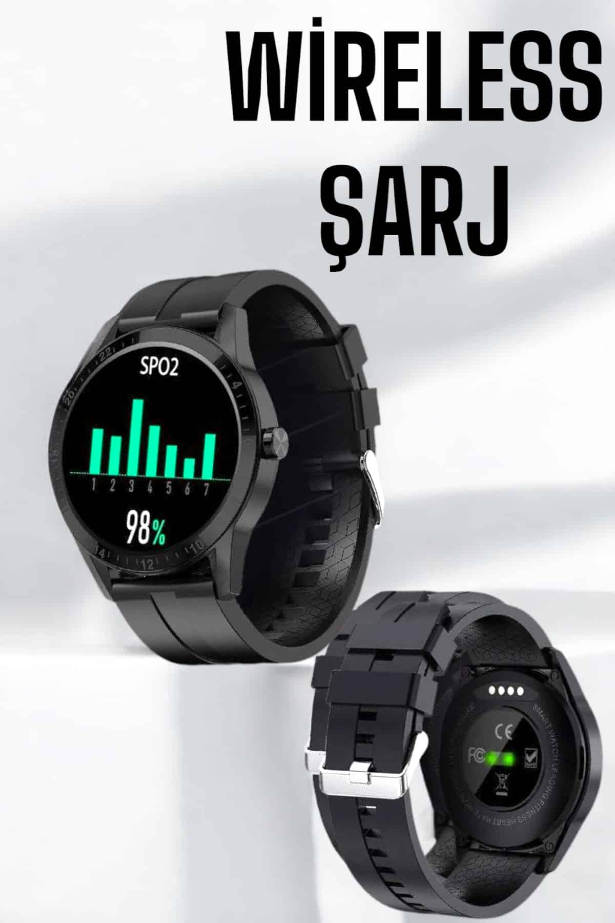 Akıllı Saat Çok Fonksiyonlu Sesli Görüşme NFC Uyumlu Amoled Ekran - Lisinya