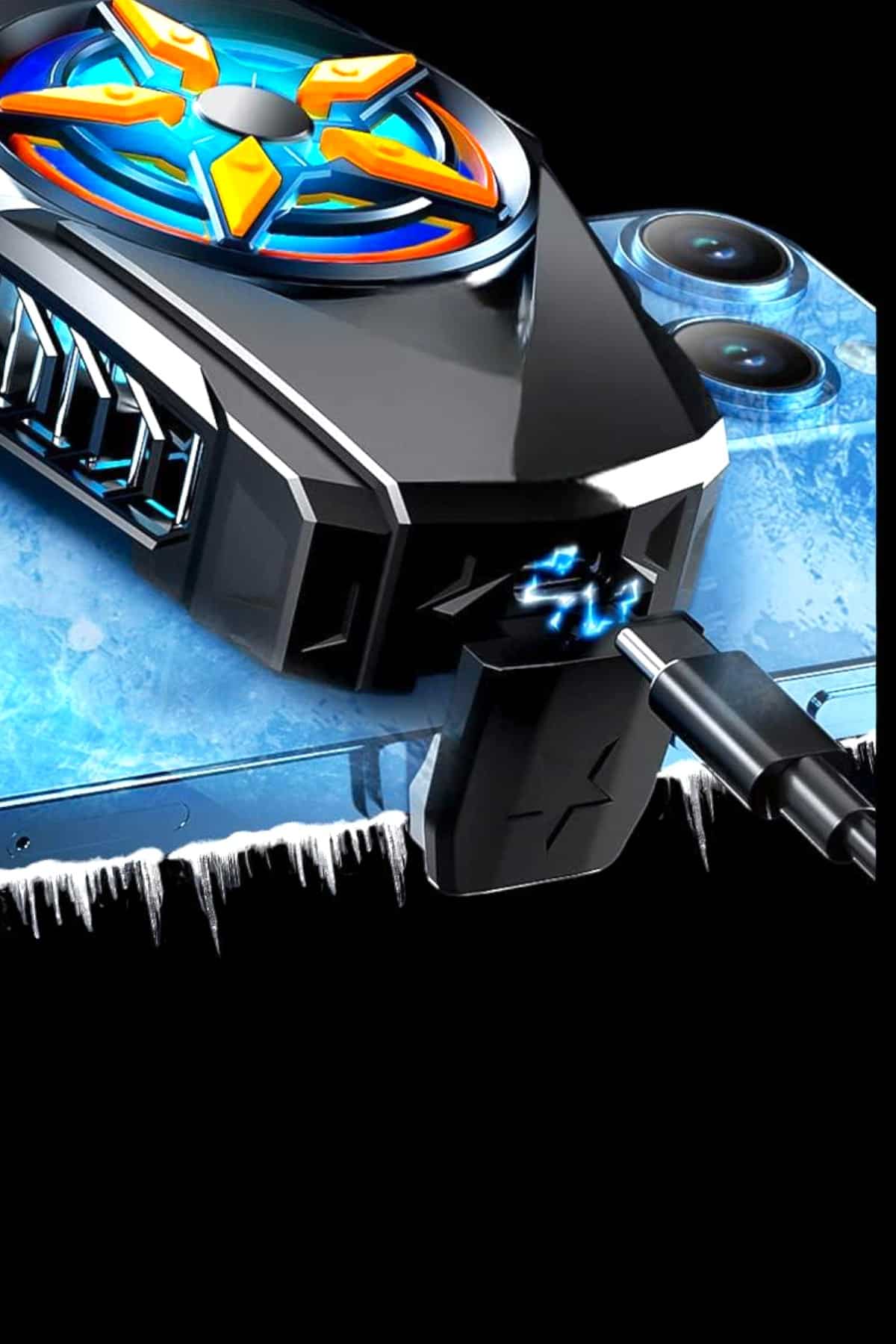 Fanlı Telefon Soğutucu Pervaneli Soğutma Fanı - Lisinya Fanlı Telefon Soğutucu Pervaneli Soğutma Fanı - Lisinya