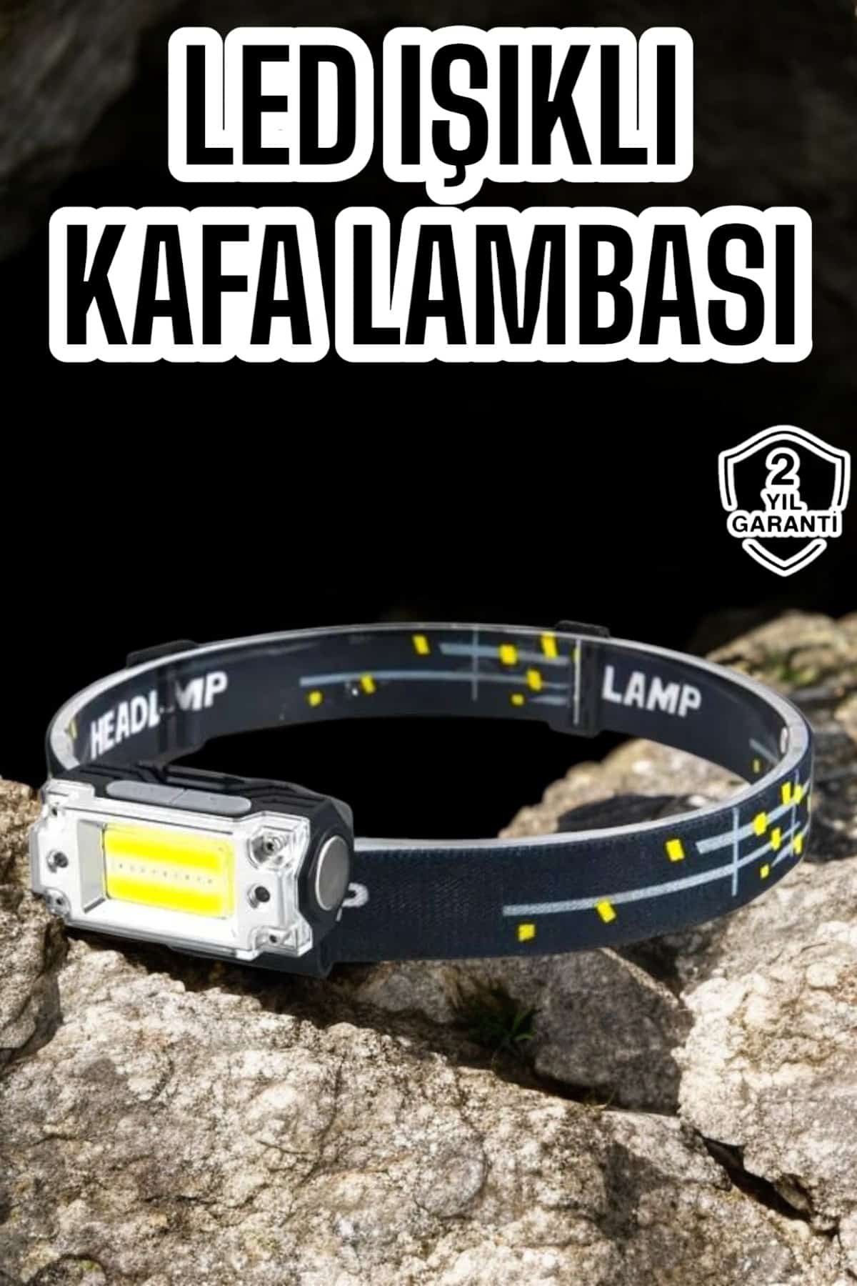 Kamp Feneri Balıkçı Feneri Başlıklı Suya Dayanıklı Kafa Lambası - Lisinya