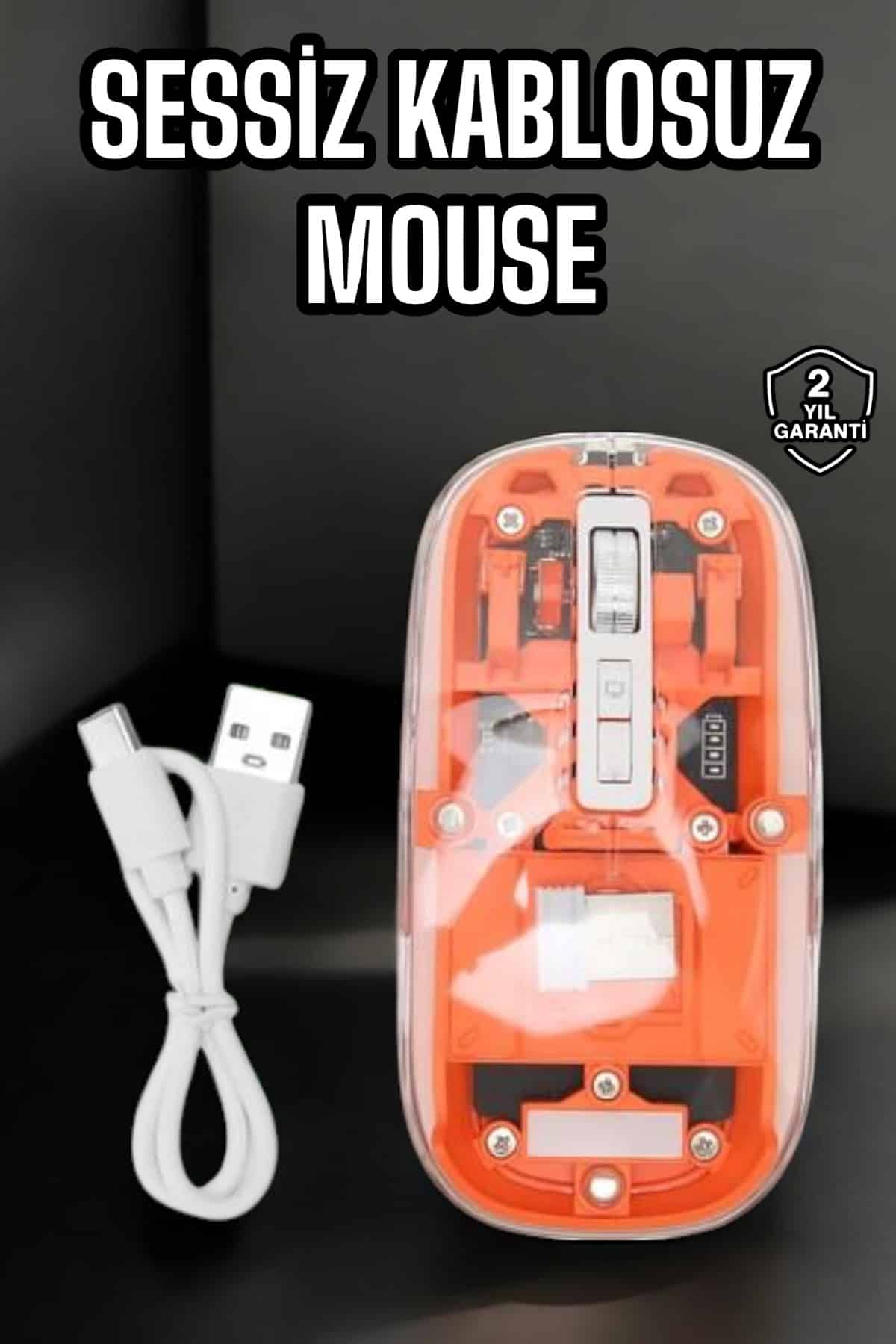 Kablosuz Mouse Fare 5.0 Bluetooth Bağlantılı USB Girişli - Lisinya