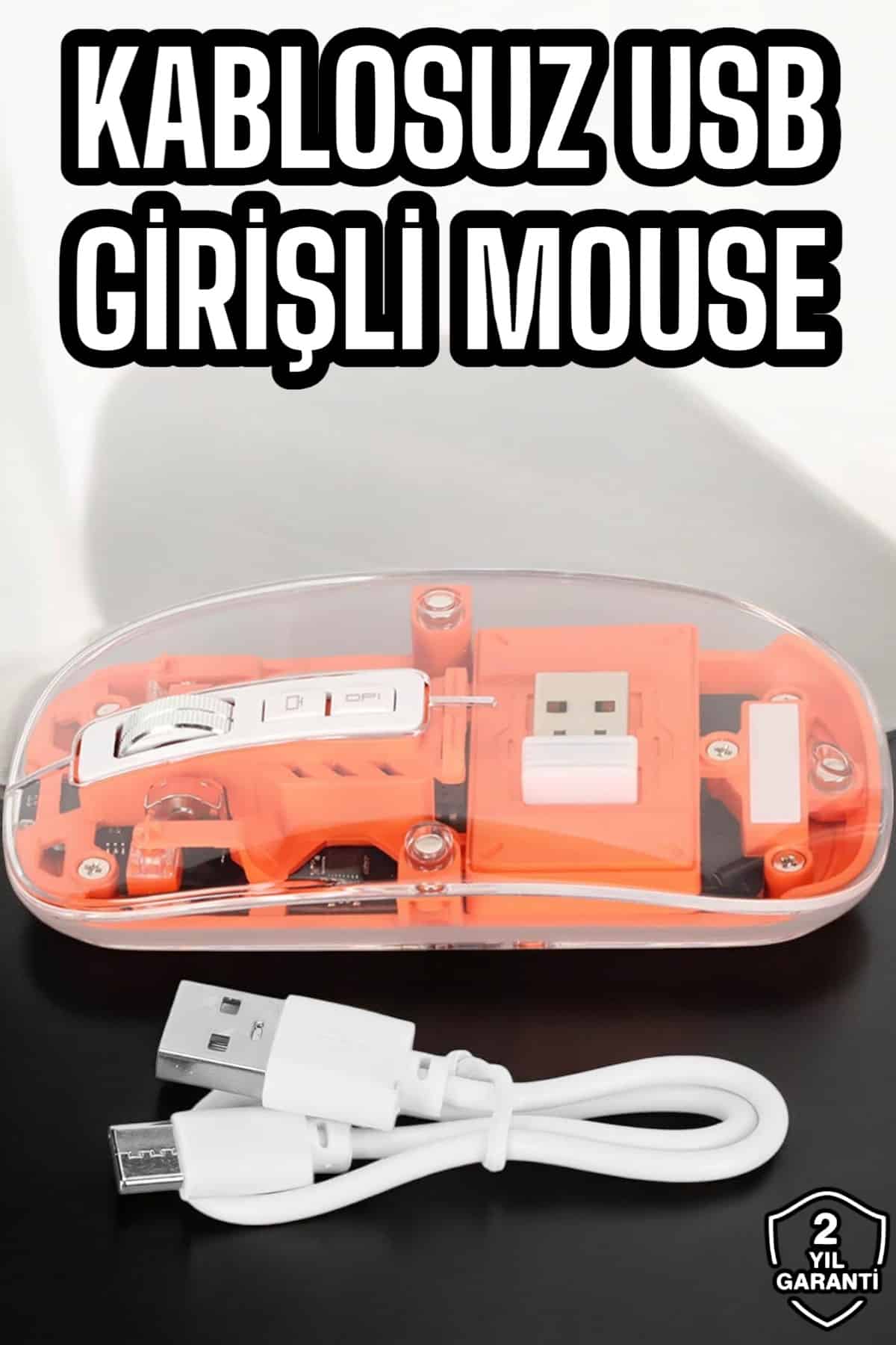 Fare Mouse Çift Modlu Kablosuz Bağlantılı 2.4GHz Destekli - Lisinya