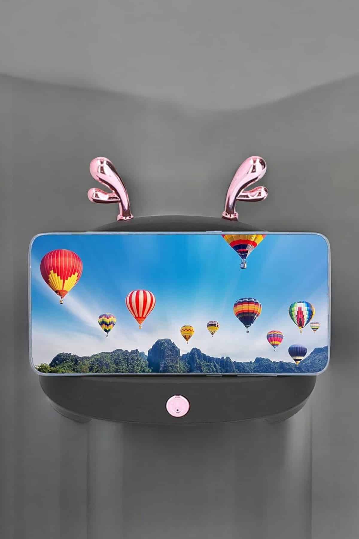 Bluetooth Hoparlör Telefon Tutuculu Akıllı Hoparlör Uzun Pil Ömrü - Lisinya