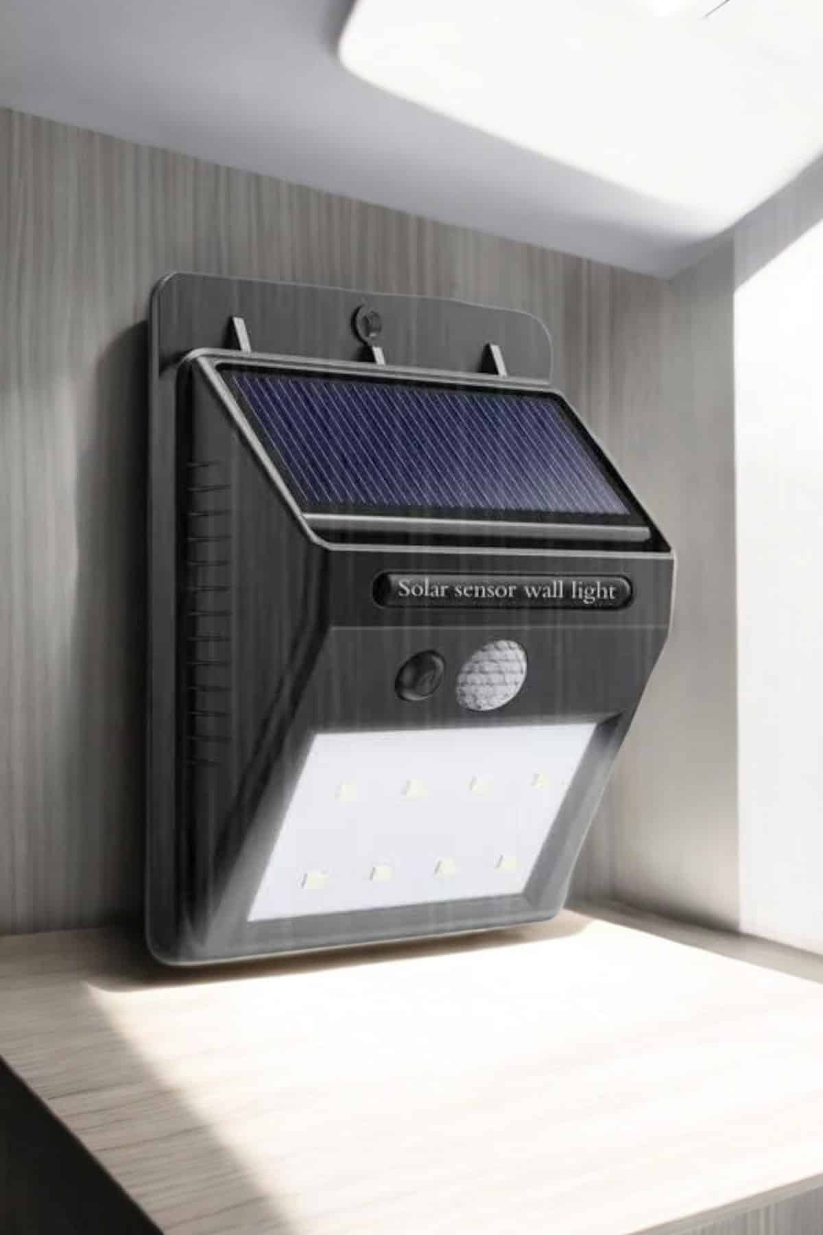 Solar Lamba Giriş, Bahçe Yol Avlu Hareket Sensörlü Led Parlak Gece Su Geçirmez - Lisinya