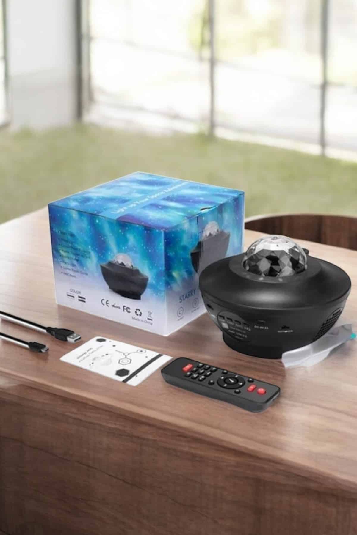 Projektör Yıldız Gece Lambası Disko Topu Bluetooth Bağlantılı Taşınabilir Şarjlı - Lisinya Projektör Yıldız Gece Lambası Disko Topu Bluetooth Bağlantılı Taşınabilir Şarjlı - Lisinya