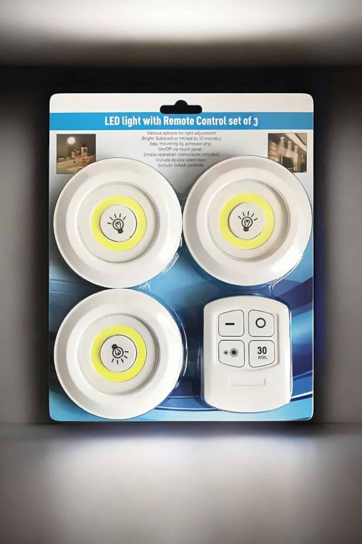 Mutfak Dolap Altı Işığı Uzaktan Kumandalı Yapışkanlı Kablosuz Pilli - Lisinya Mutfak Dolap Altı Işığı Uzaktan Kumandalı Yapışkanlı Kablosuz Pilli - Lisinya