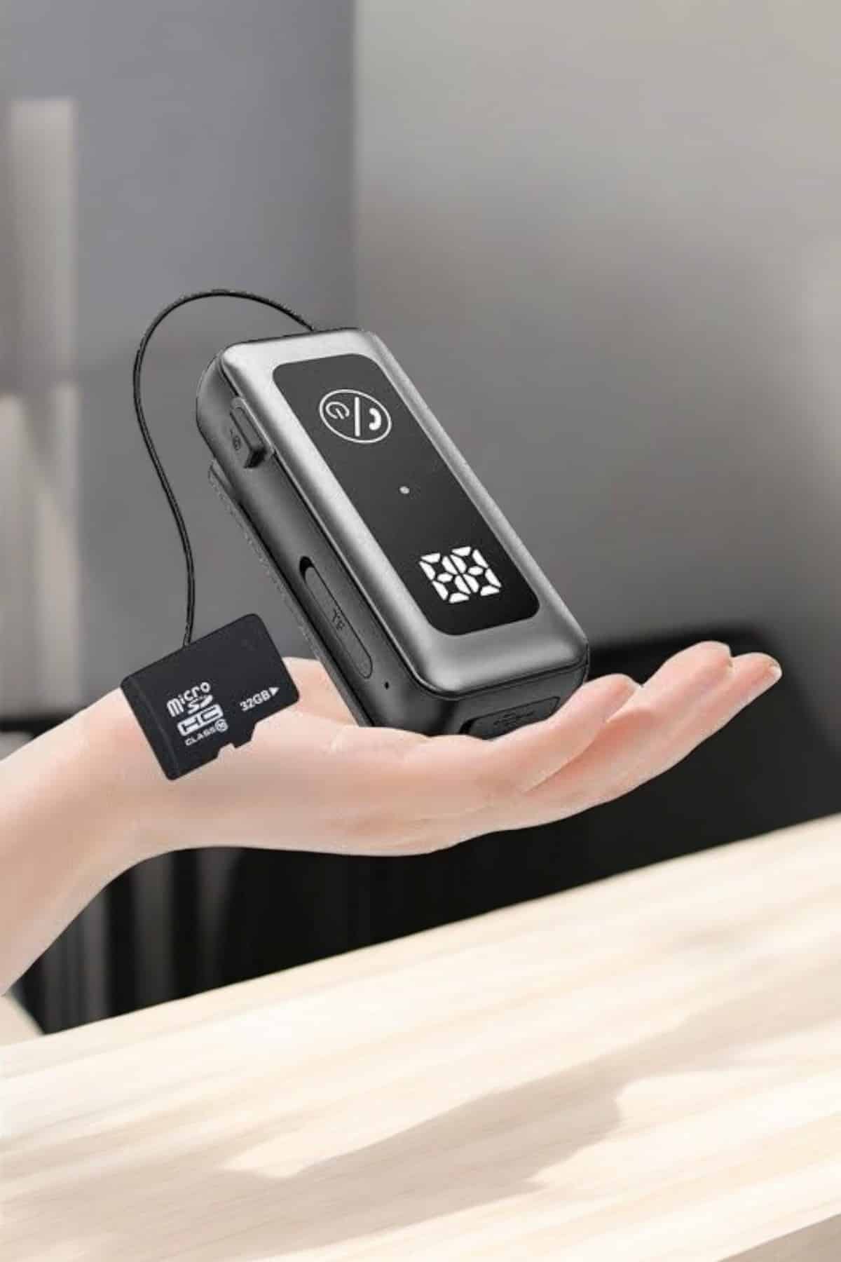 Kablolu Bluetooth Kulaklık Kulak İçi Stereo Mikrofonlu Dijital Göstergeli - Lisinya